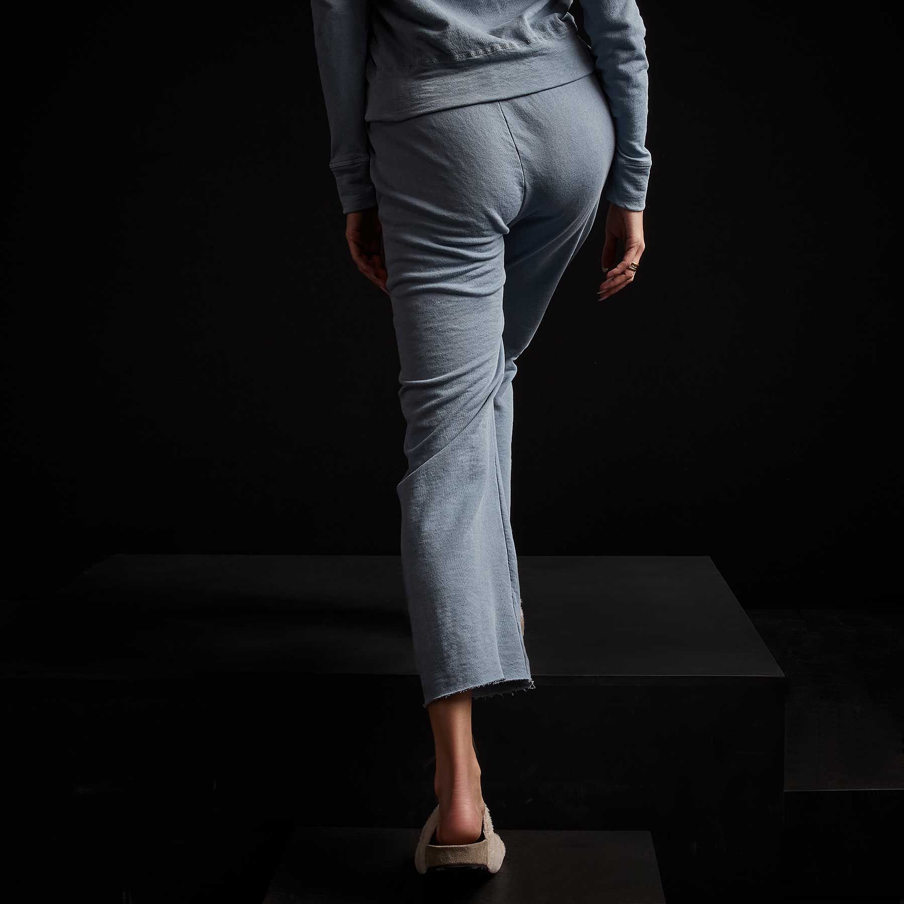 Vintage French Terry Cutoff Sweatpant - Bluestone Pigment sold by James Perse product image thumbnail 3