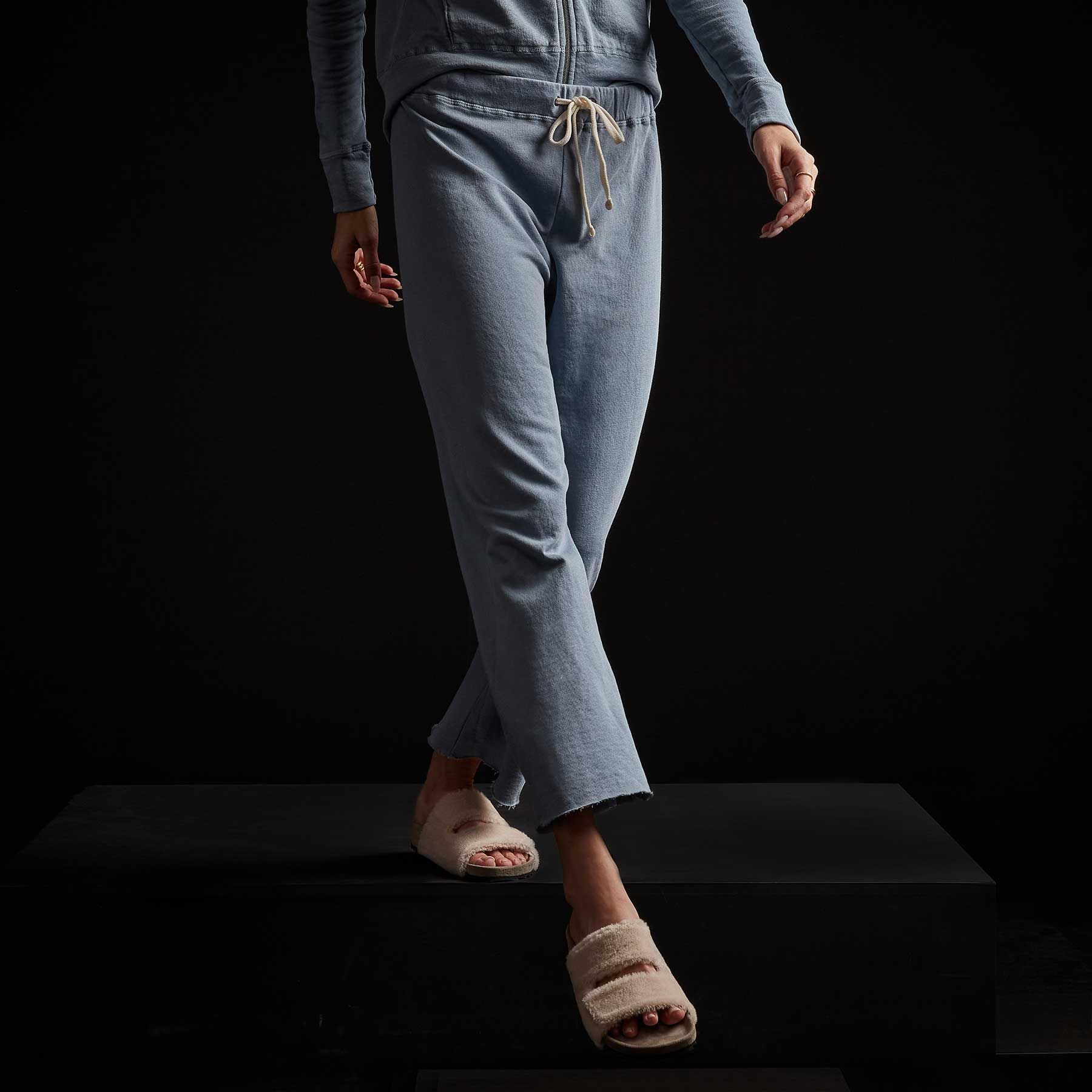 Vintage French Terry Cutoff Sweatpant - Bluestone Pigment sold by James Perse product image thumbnail 2