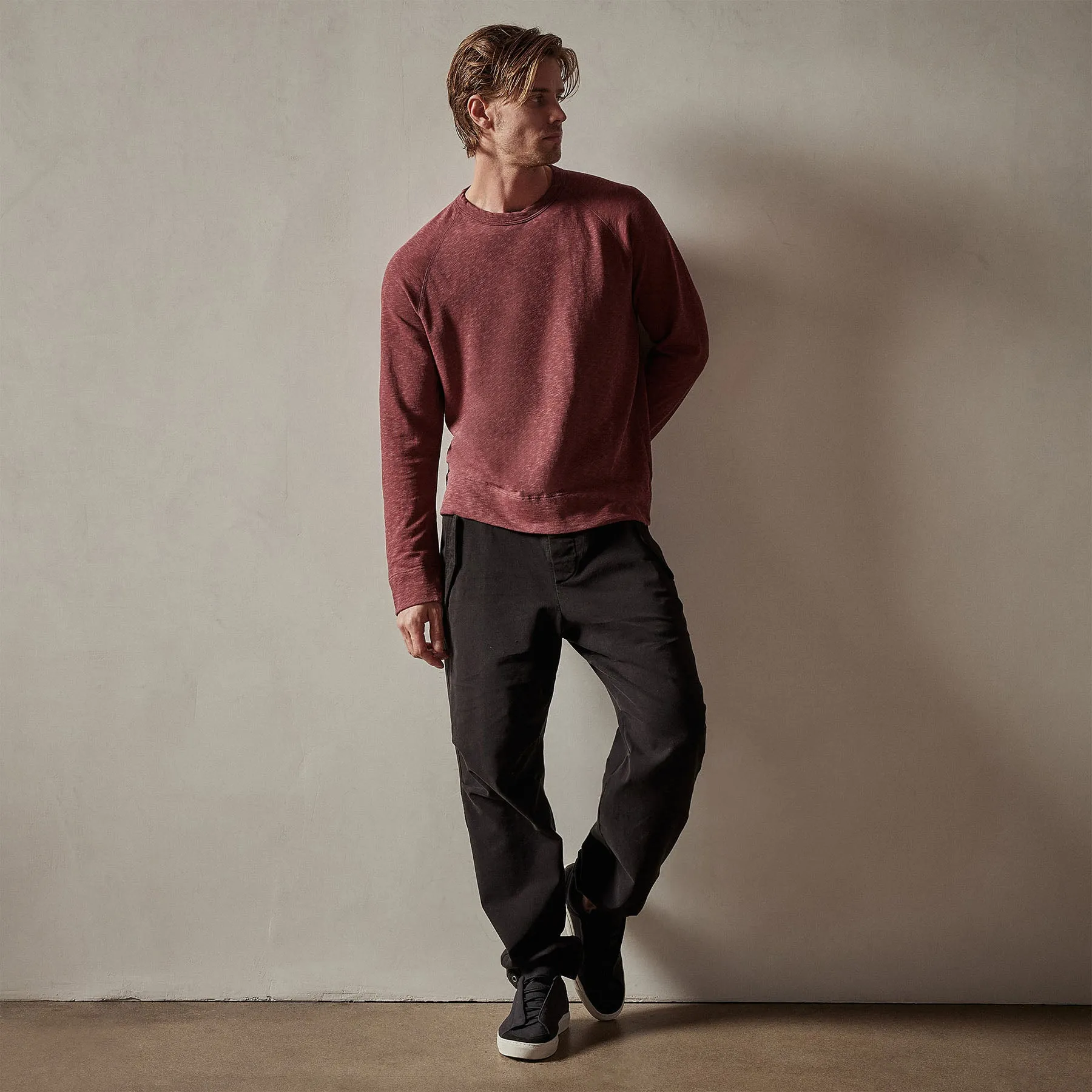 Vintage French Terry Sweatshirt - Claret Pigment sold by James Perse product image thumbnail 2