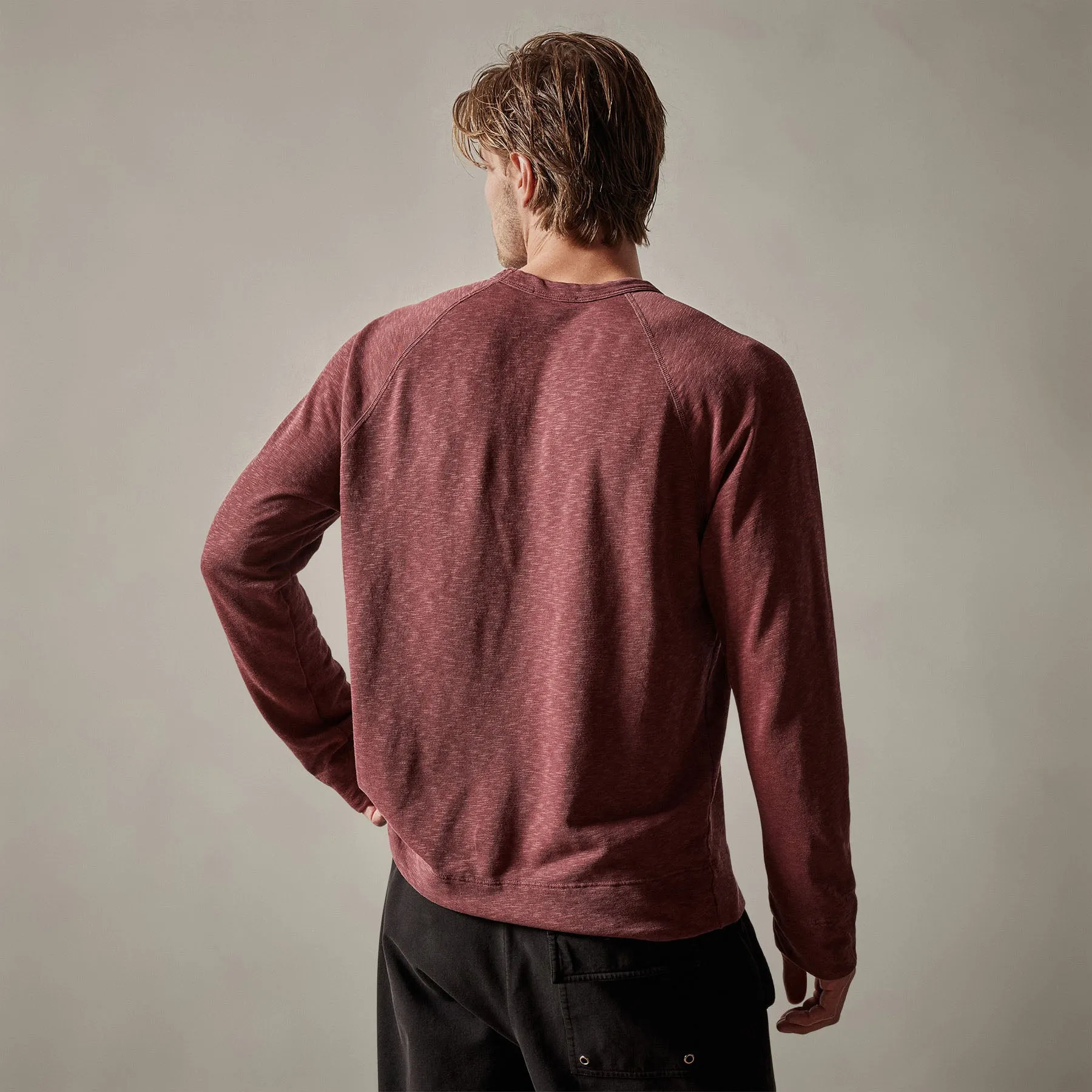Vintage French Terry Sweatshirt - Claret Pigment sold by James Perse product image thumbnail 5
