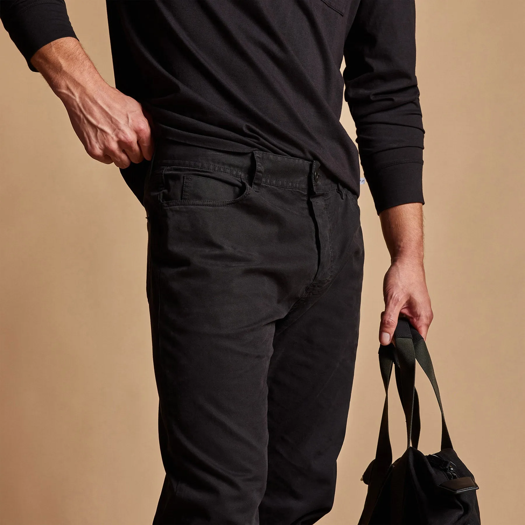 Brushed Twill 5 Pocket Pant - Black sold by James Perse product image thumbnail 3
