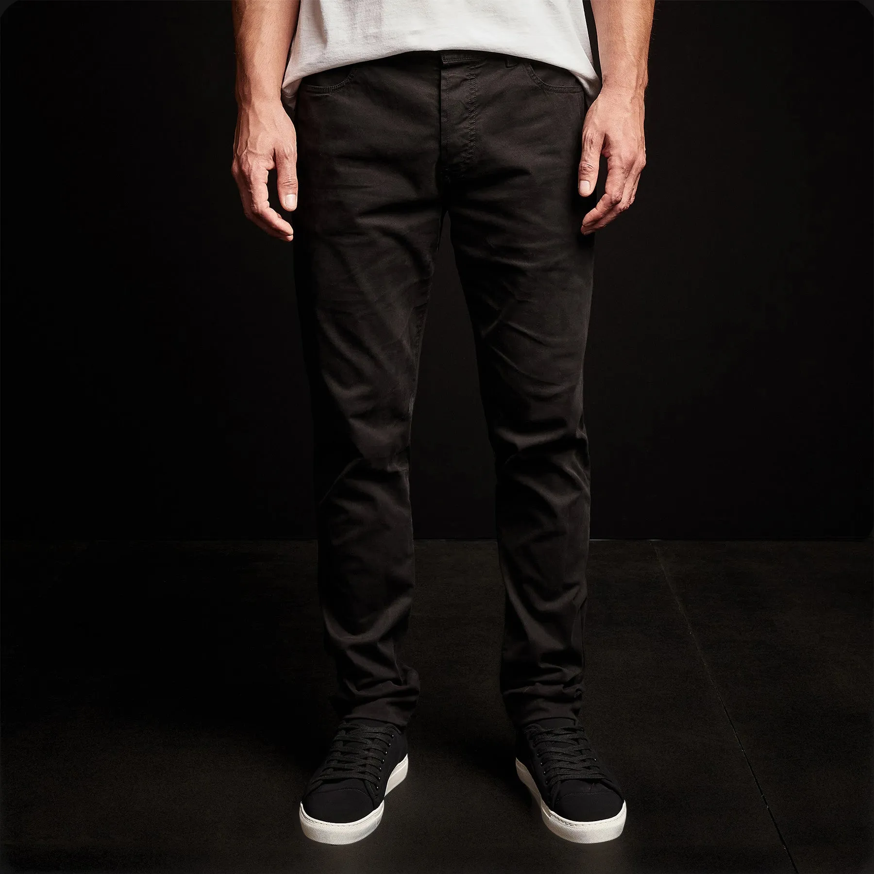 Brushed Twill 5 Pocket Pant - Black sold by James Perse product image thumbnail 4