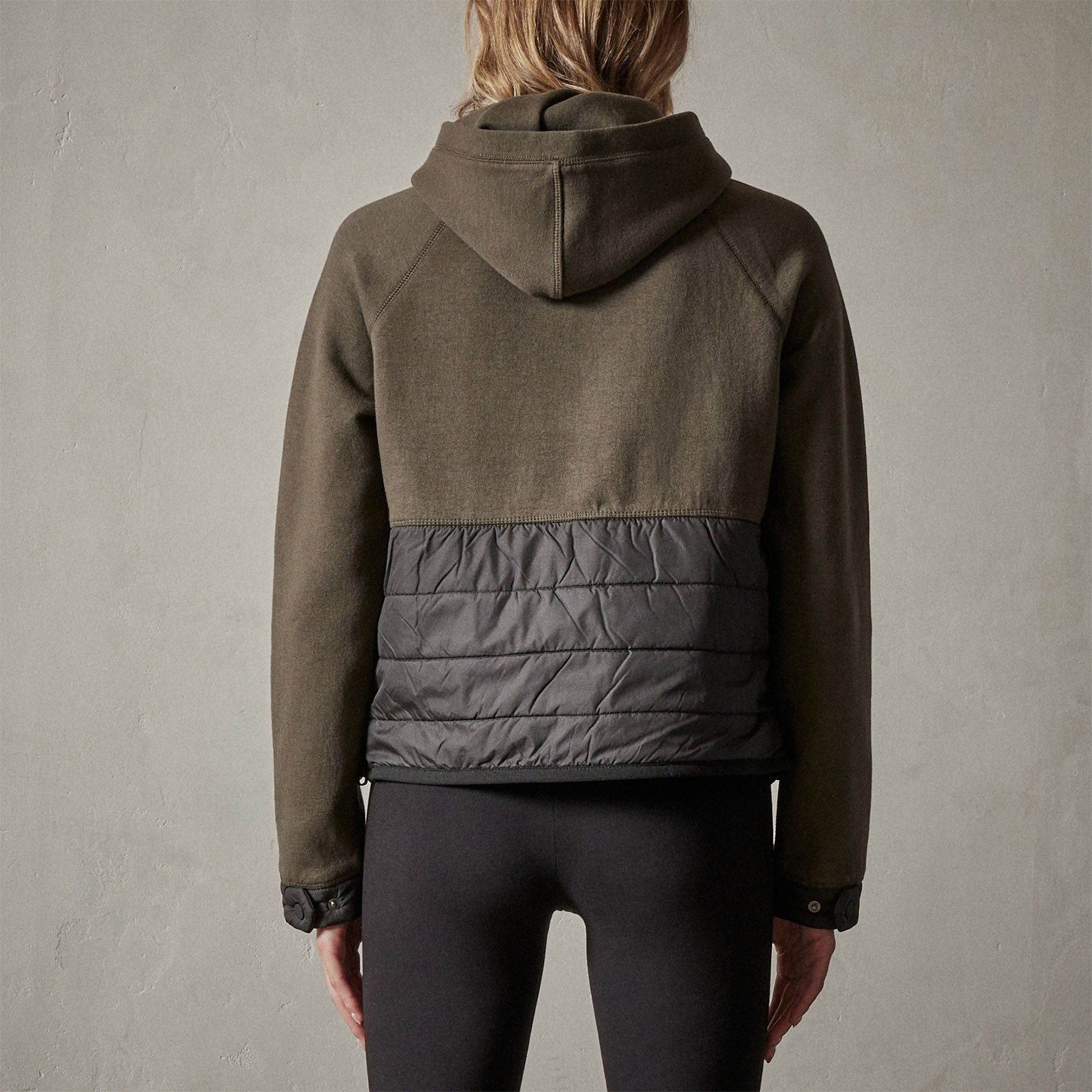 Mixed Media Pullover Hoodie - Marsh sold by James Perse product image thumbnail 2