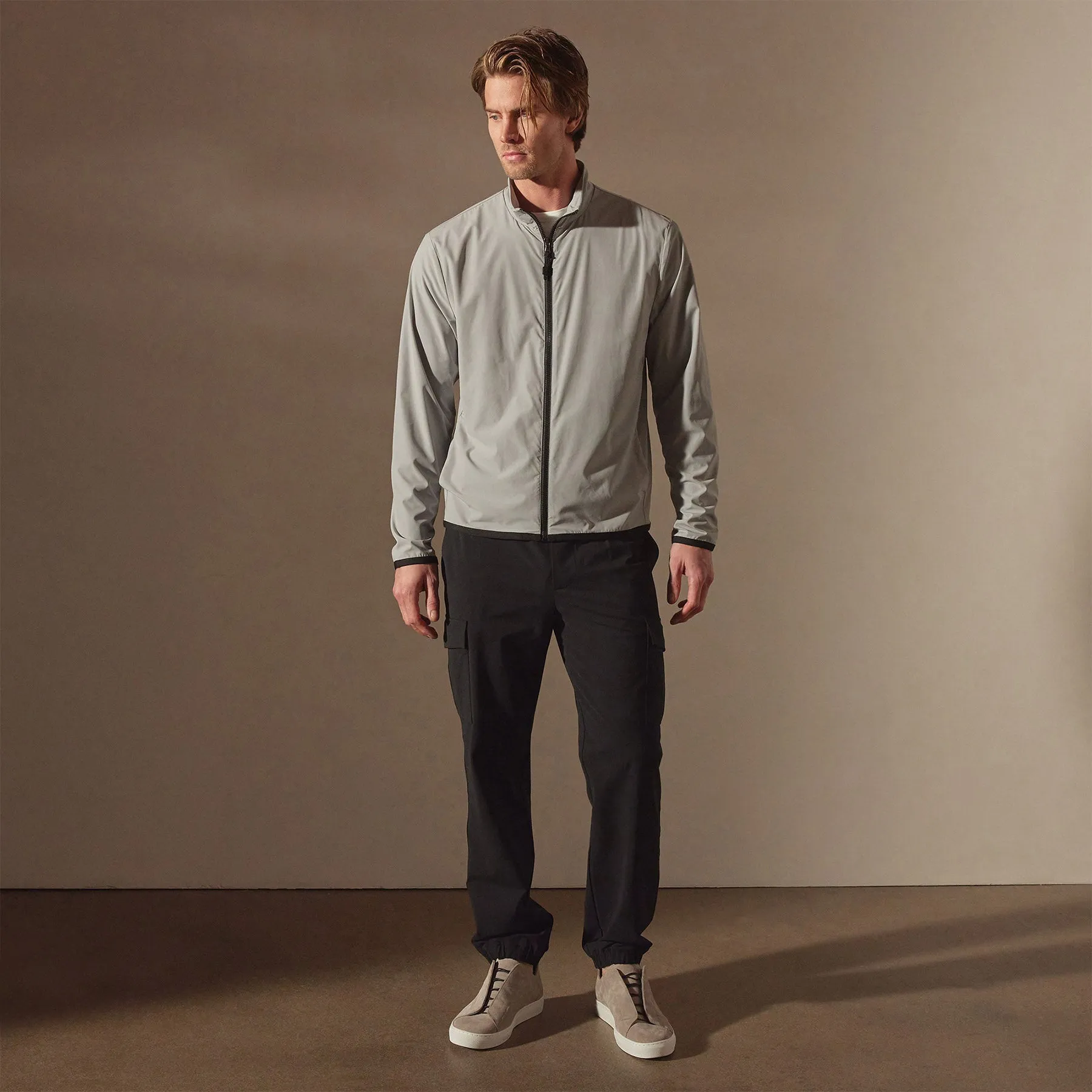 Mesh Lined Sport Jacket - Shark sold by James Perse product image thumbnail 3