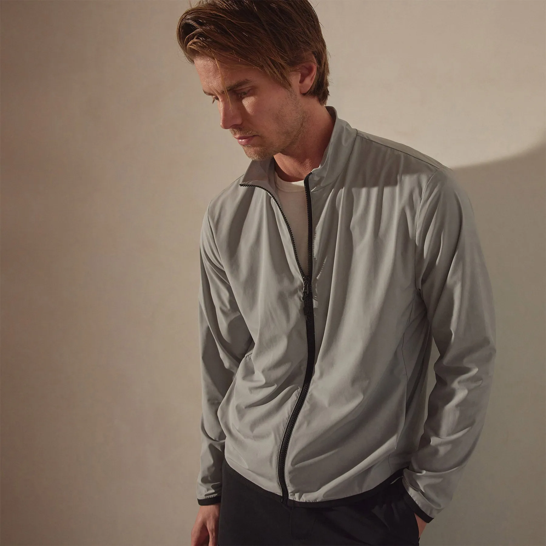 Mesh Lined Sport Jacket - Shark sold by James Perse