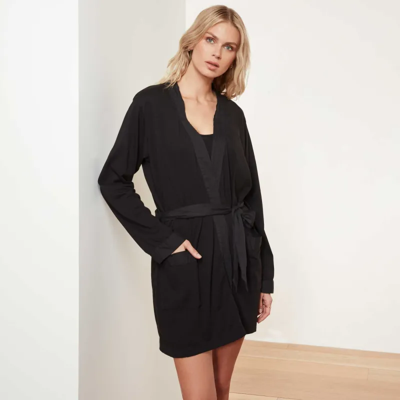 Jersey Robe - Black sold by James Perse