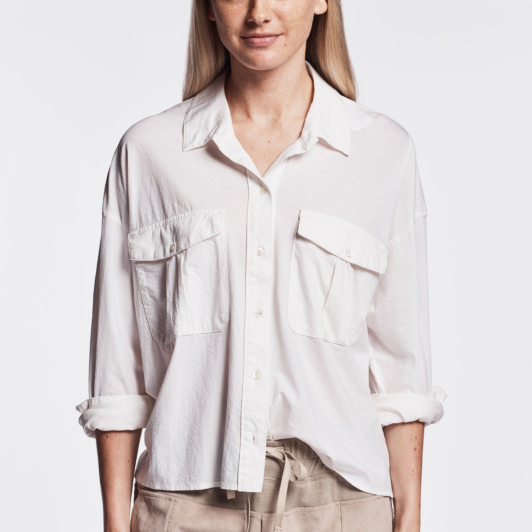 Paper Jersey Shirt - White sold by James Perse