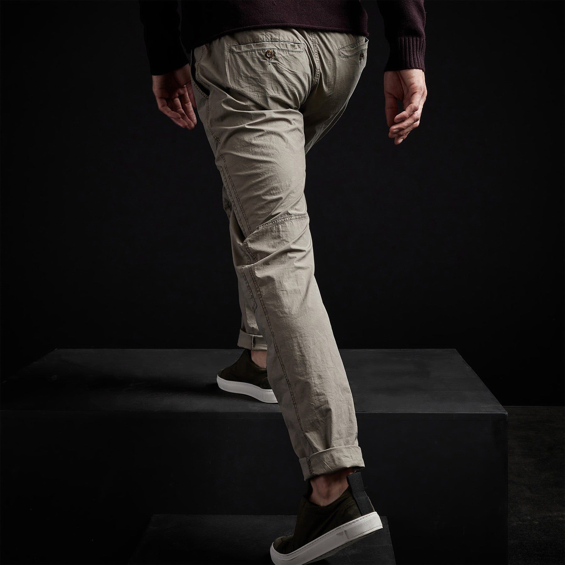 Oversized Knee Patch Pant - Fume Pigment sold by James Perse product image thumbnail 3