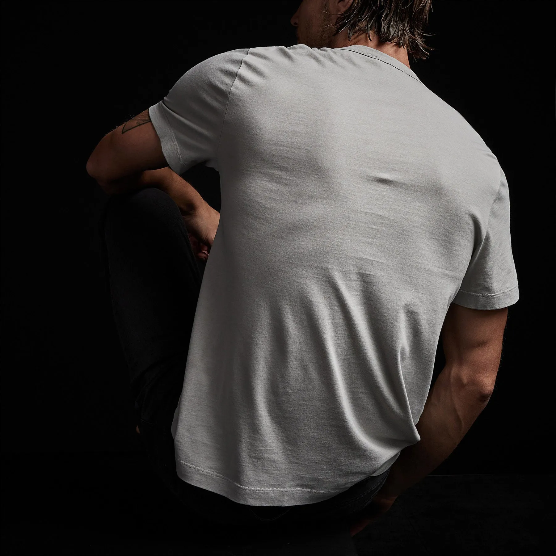 Brushed Lotus Jersey Pocket Tee - Aluminum sold by James Perse product image thumbnail 4