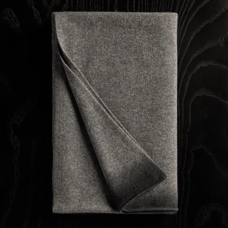 Dip Dye Cashmere Scarf - Grey Felt/Black sold by James Perse