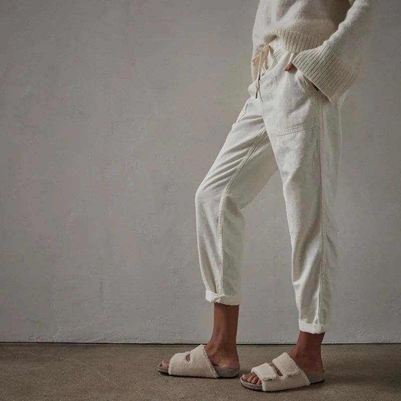 Lightweight Denim Contrast Pant - Natural Denim sold by James Perse