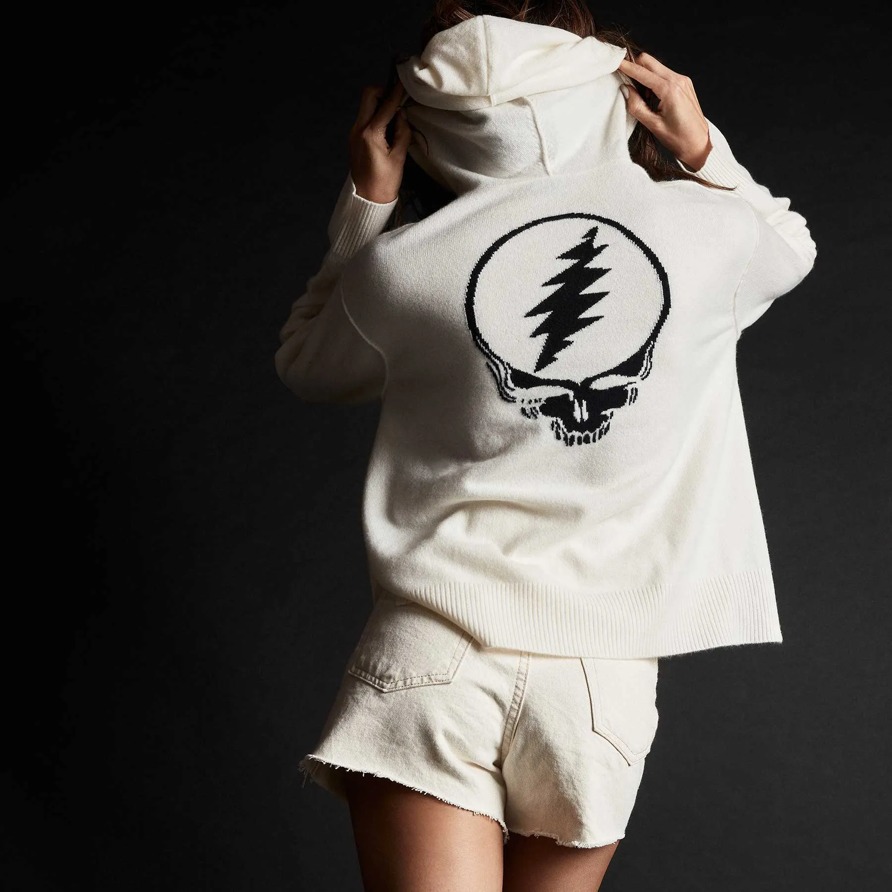 Grateful Dead Pullover Hoodie - Ivory sold by James Perse