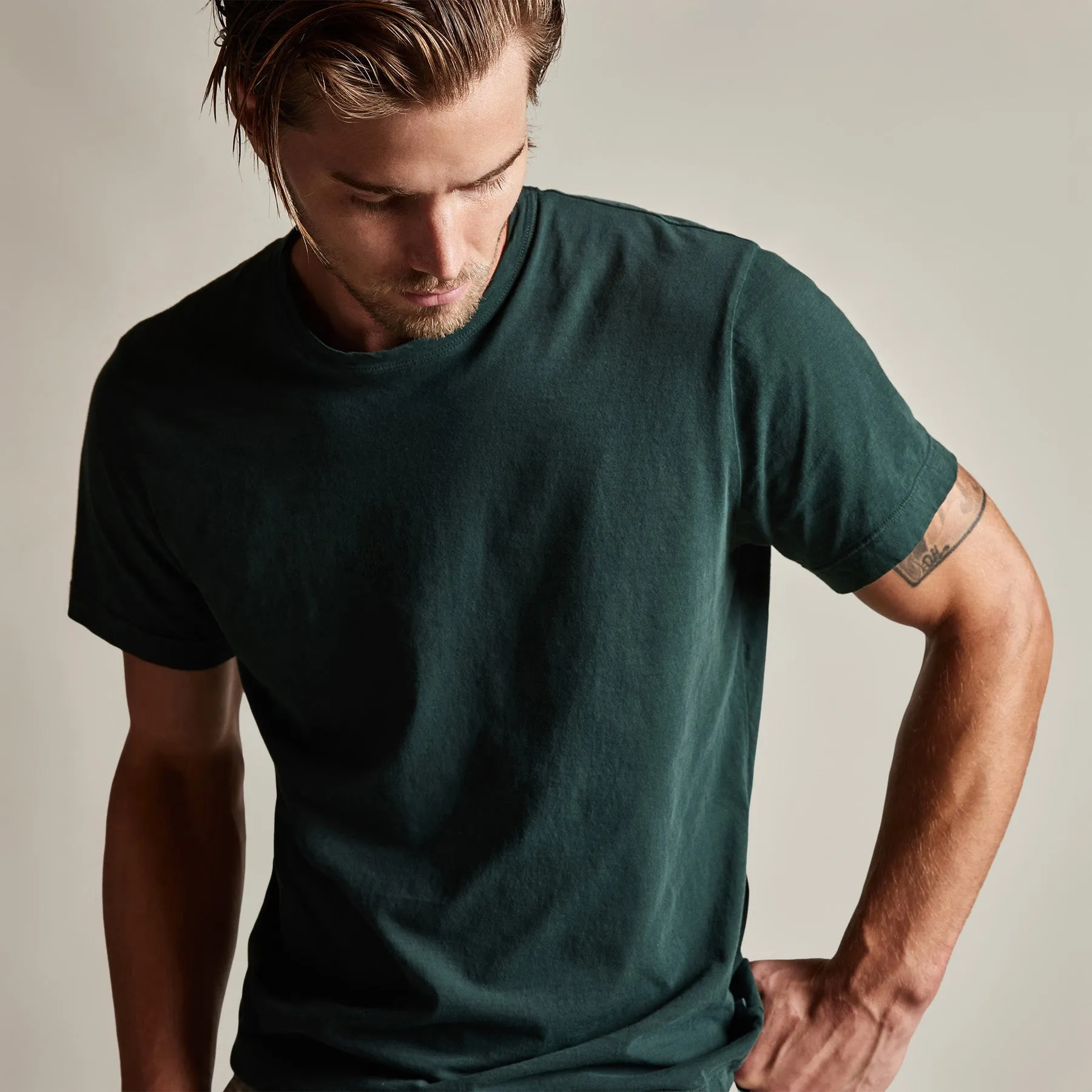 Short Sleeve Crew Neck - Canopy Pigment sold by James Perse