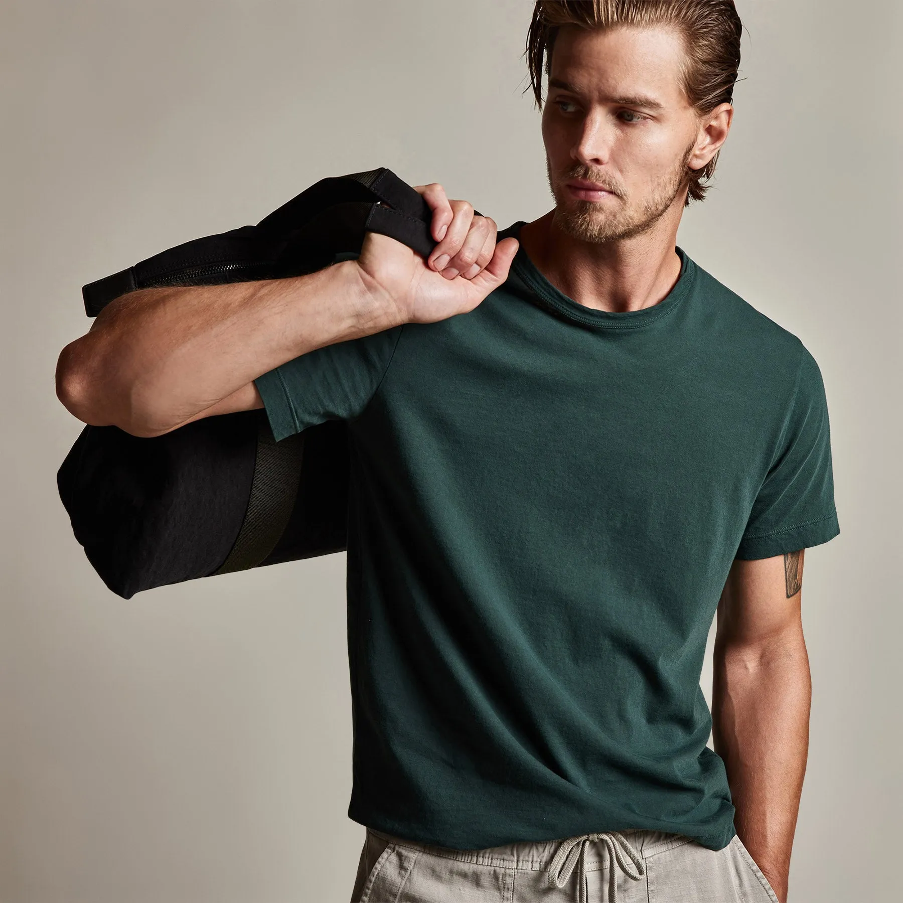 Short Sleeve Crew Neck - Canopy Pigment sold by James Perse product image thumbnail 2