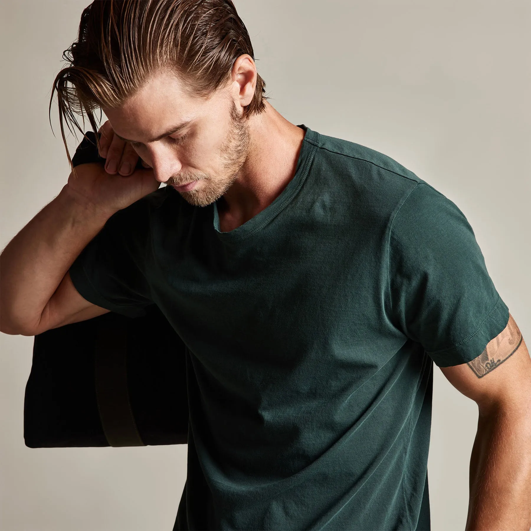 Short Sleeve Crew Neck - Canopy Pigment sold by James Perse product image thumbnail 3