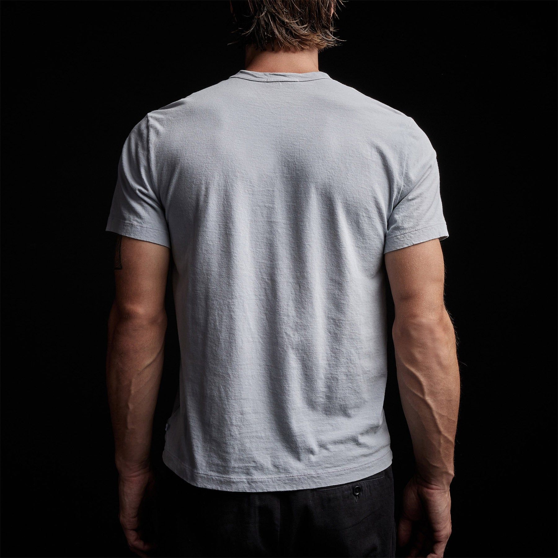 Short Sleeve Crew Neck - Blue Fog Pigment sold by James Perse product image thumbnail 4