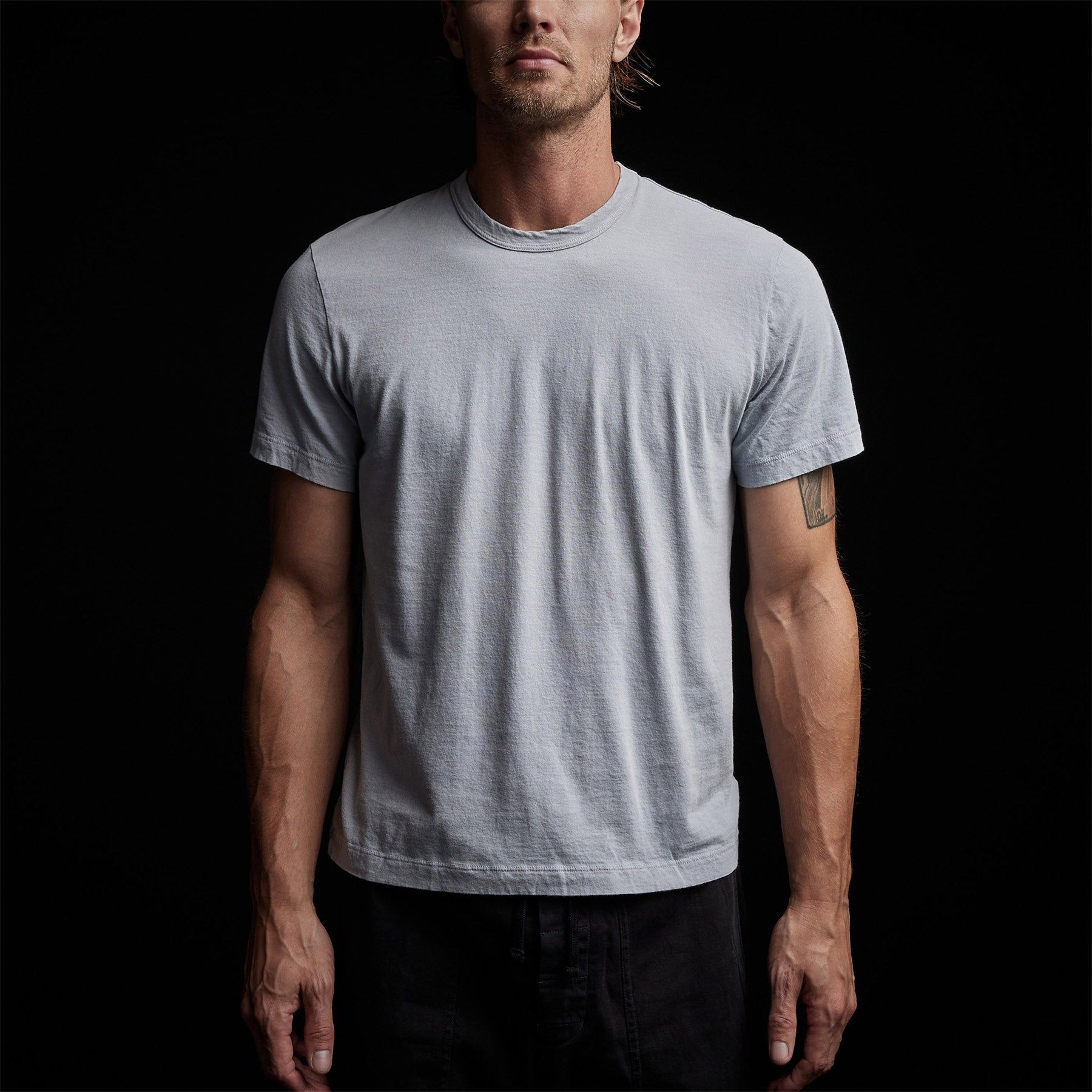 Short Sleeve Crew Neck - Blue Fog Pigment sold by James Perse product image thumbnail 3