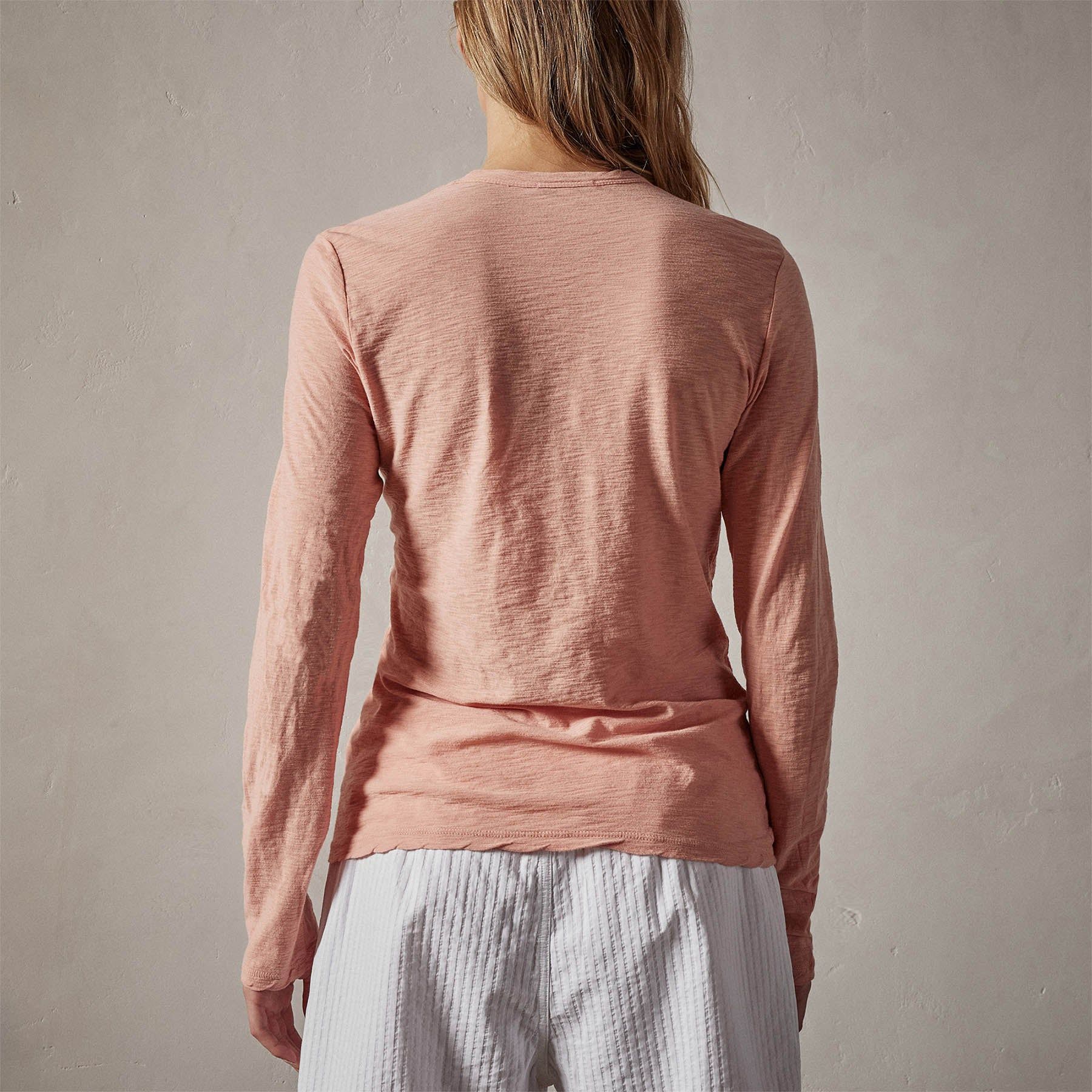 Sheer Slub Long Sleeve Crew - Spritz sold by James Perse product image thumbnail 4