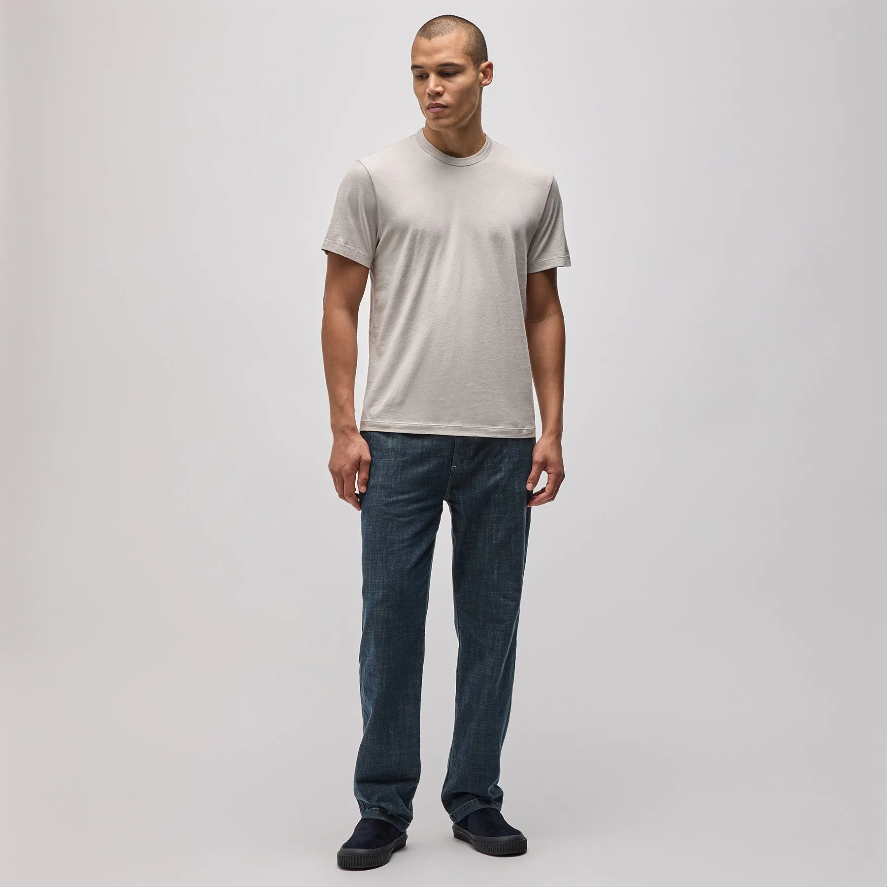 Brushed Lotus Crew - Salt sold by James Perse product image thumbnail 3