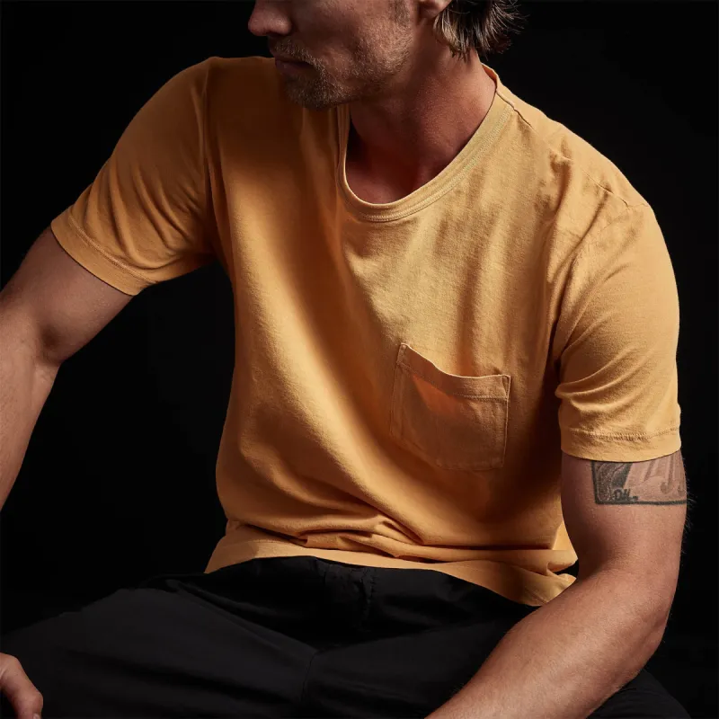 Lightweight Jersey Pocket Tee - Apricot Pigment sold by James Perse