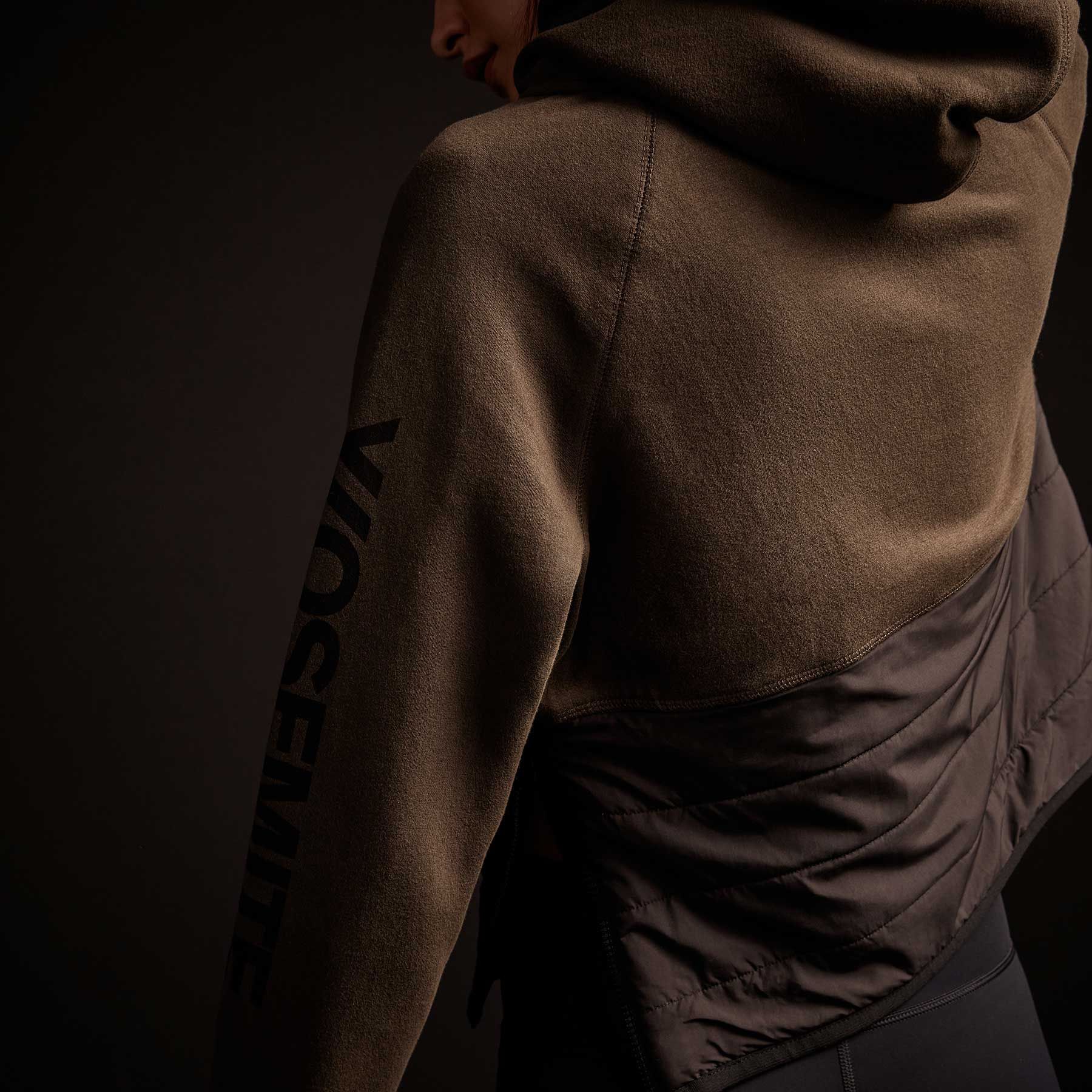 Y/OSEMITE Mixed Media Pullover Hoodie - Marsh sold by James Perse product image thumbnail 4