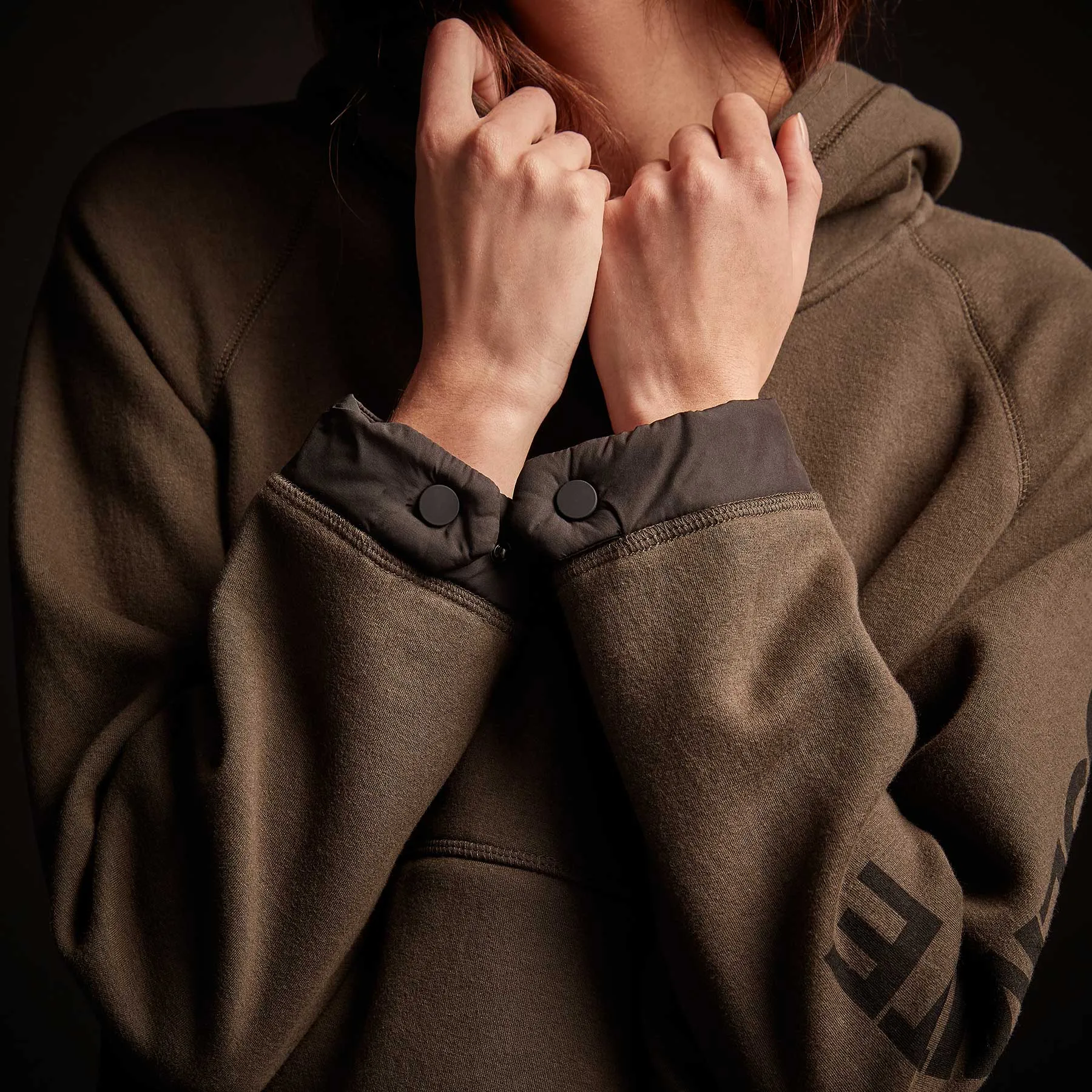 Mixed Media Pullover Hoodie - Marsh sold by James Perse product image thumbnail 3