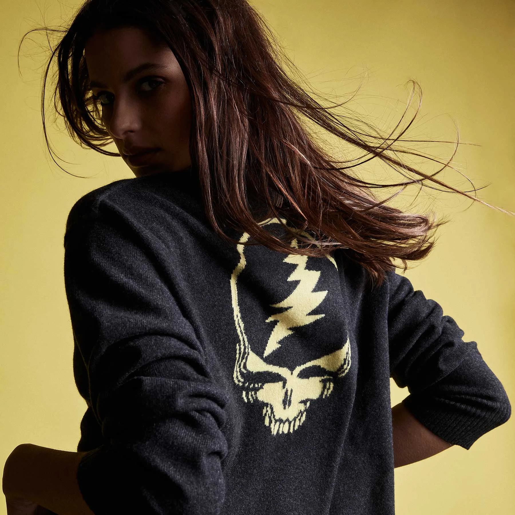 Grateful Dead Pullover Hoodie - Anthracite sold by James Perse product image thumbnail 2