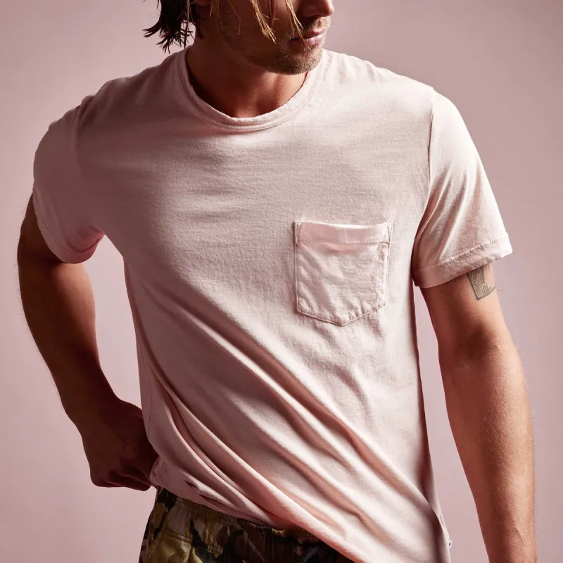 Lightweight Jersey Pocket Tee - Nougat Pigment sold by James Perse