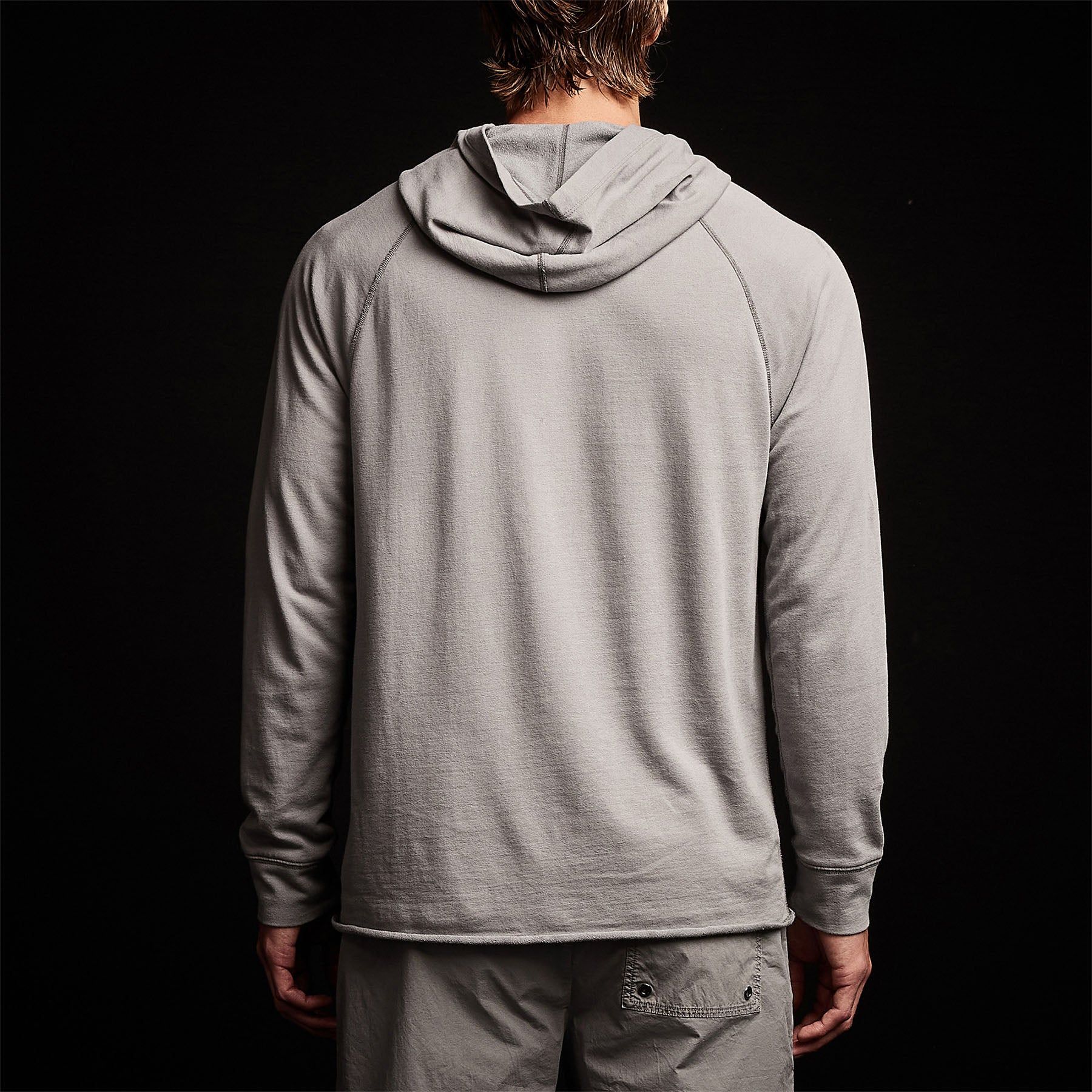Crisp Cotton Terry Hoodie - Silver Grey sold by James Perse product image thumbnail 5