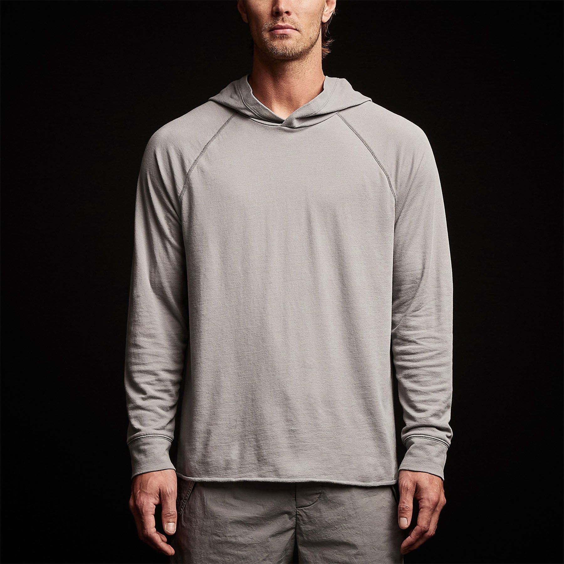 Crisp Cotton Terry Hoodie - Silver Grey sold by James Perse product image thumbnail 4