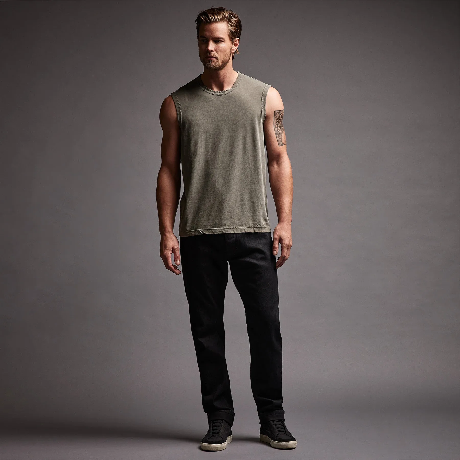 LA Muscle Tank - Palm Pigment sold by James Perse product image thumbnail 3