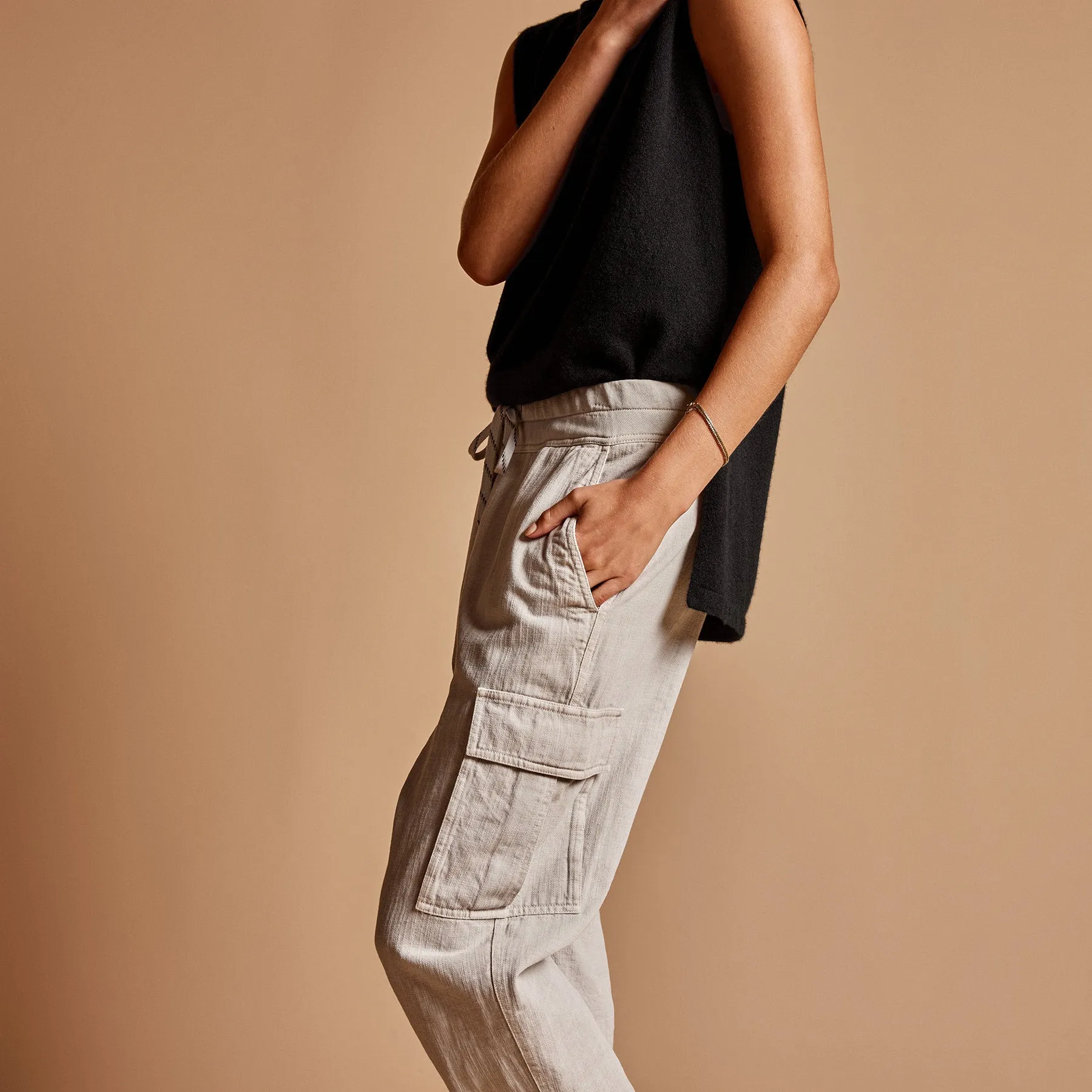 Zuma Cargo Pant - Salt Pigment sold by James Perse product image thumbnail 4