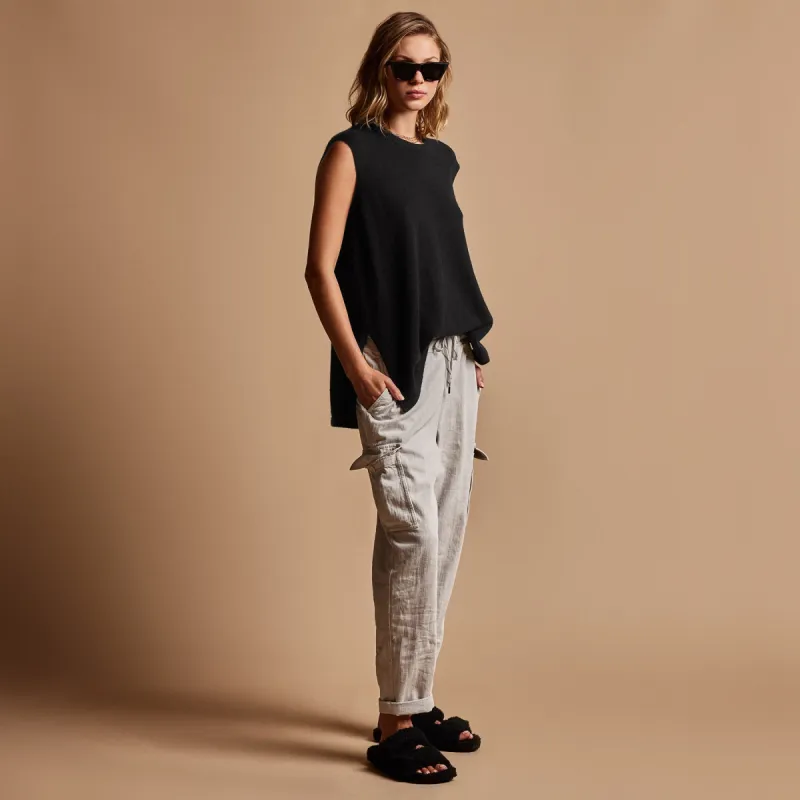 Zuma Cargo Pant - Salt Pigment sold by James Perse