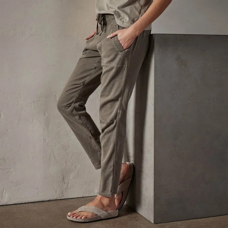 Soft Drape Pant - River Rock Pigment sold by James Perse