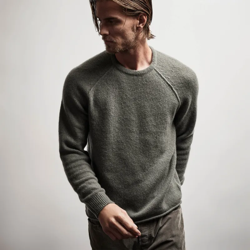Mid Gauge Cashmere Sweatshirt - Jungle sold by James Perse