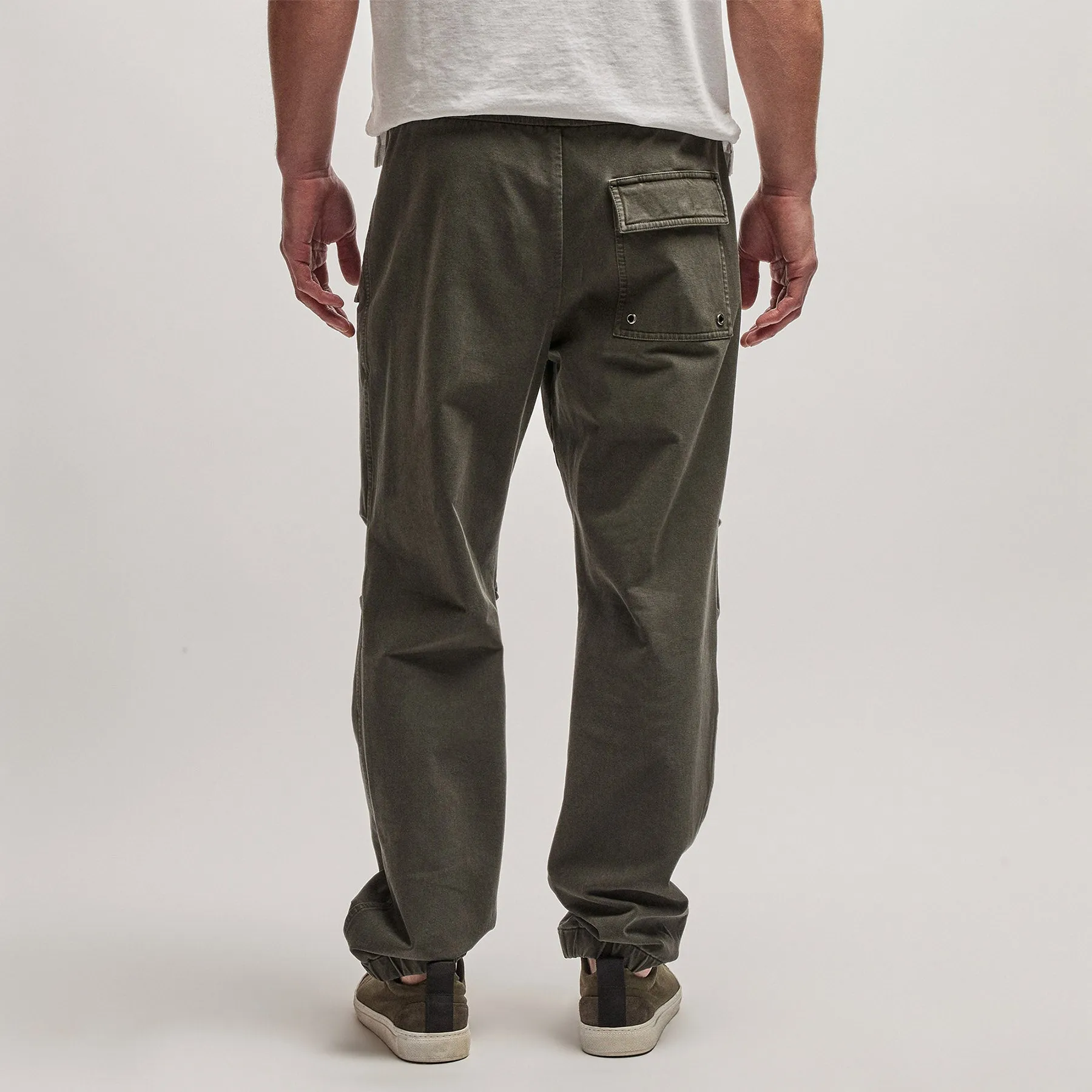 Cotton Terry Flight Pant - Dark Olive Pigment sold by James Perse product image thumbnail 4