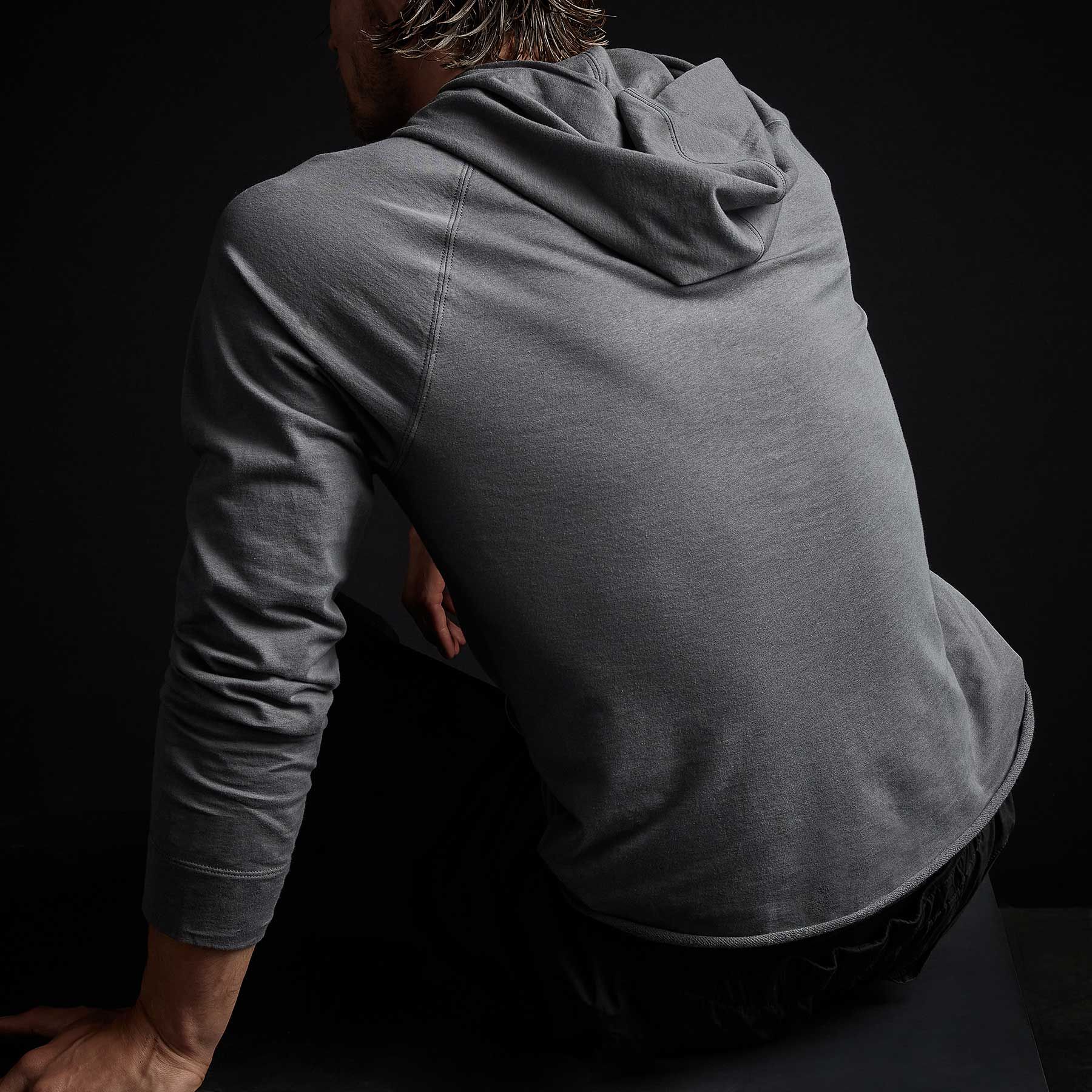 Feather Weight Terry Hoodie - Iron sold by James Perse product image thumbnail 6