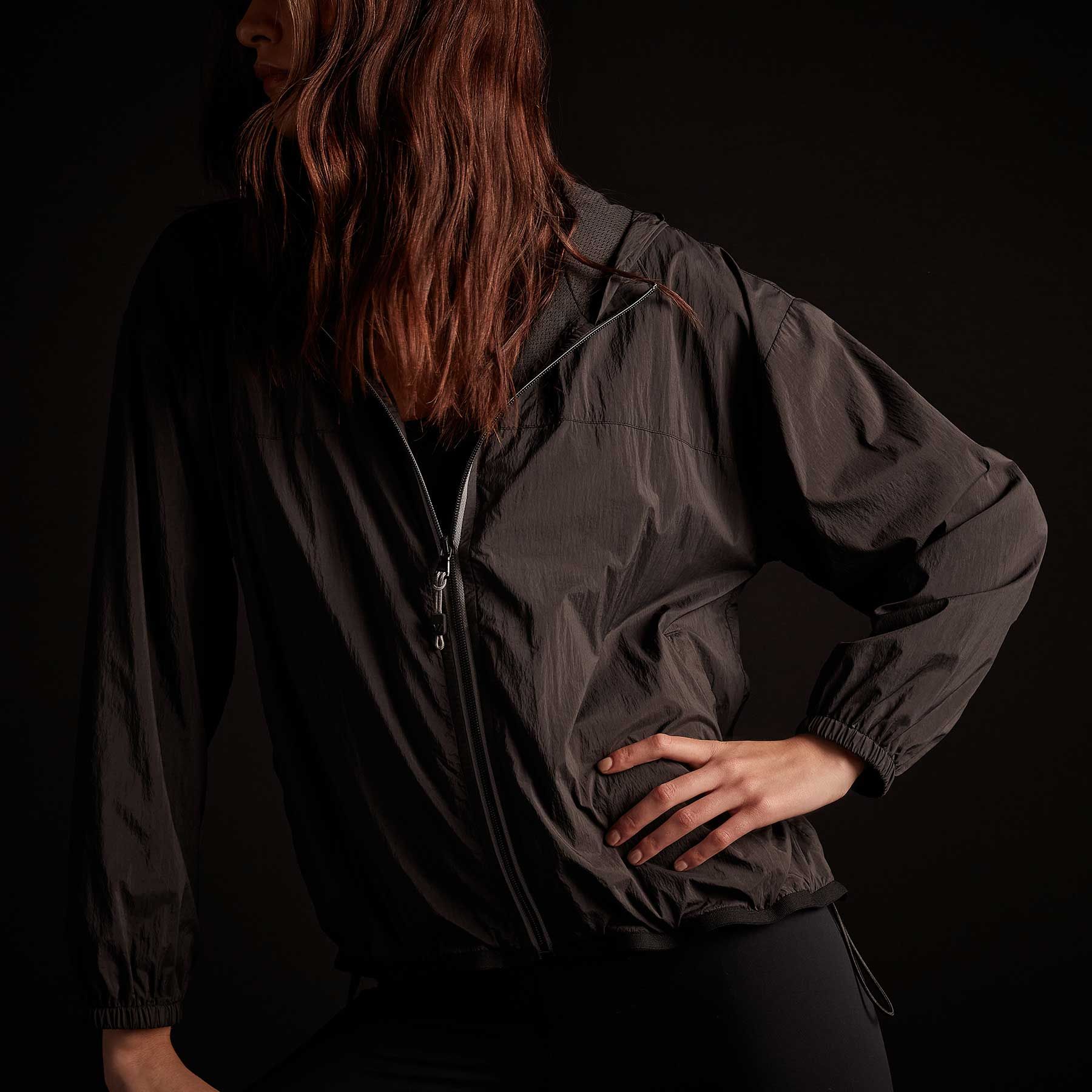 Oversized Full Zip Parka - Black sold by James Perse product image thumbnail 3