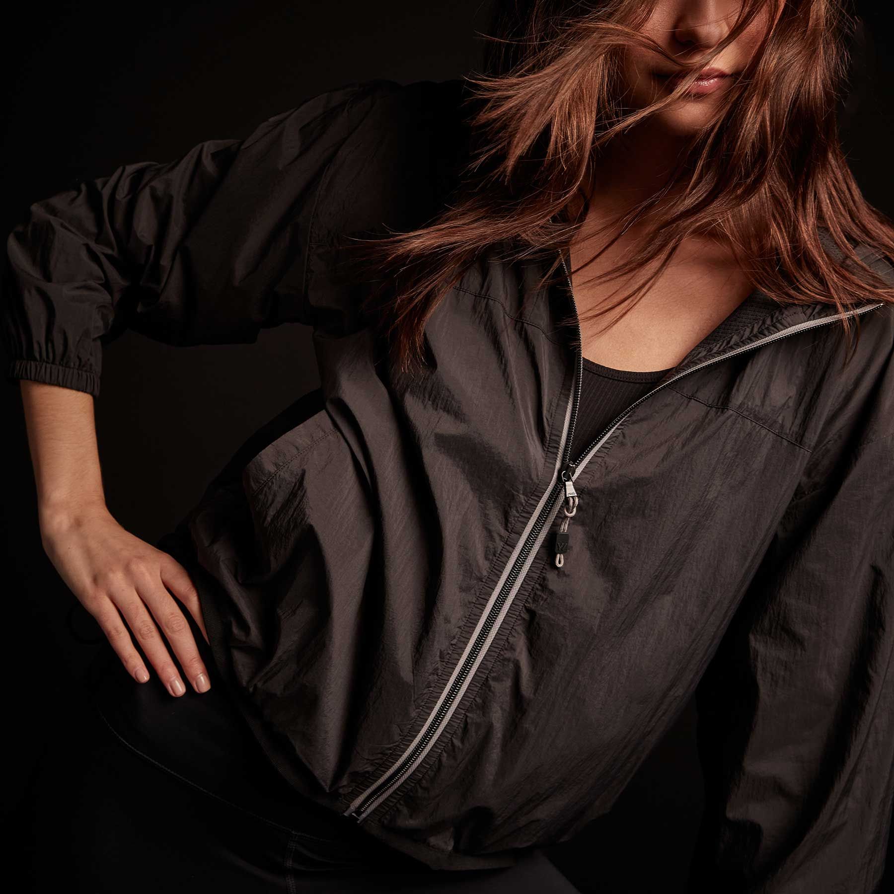 Oversized Full Zip Parka - Black sold by James Perse product image thumbnail 5