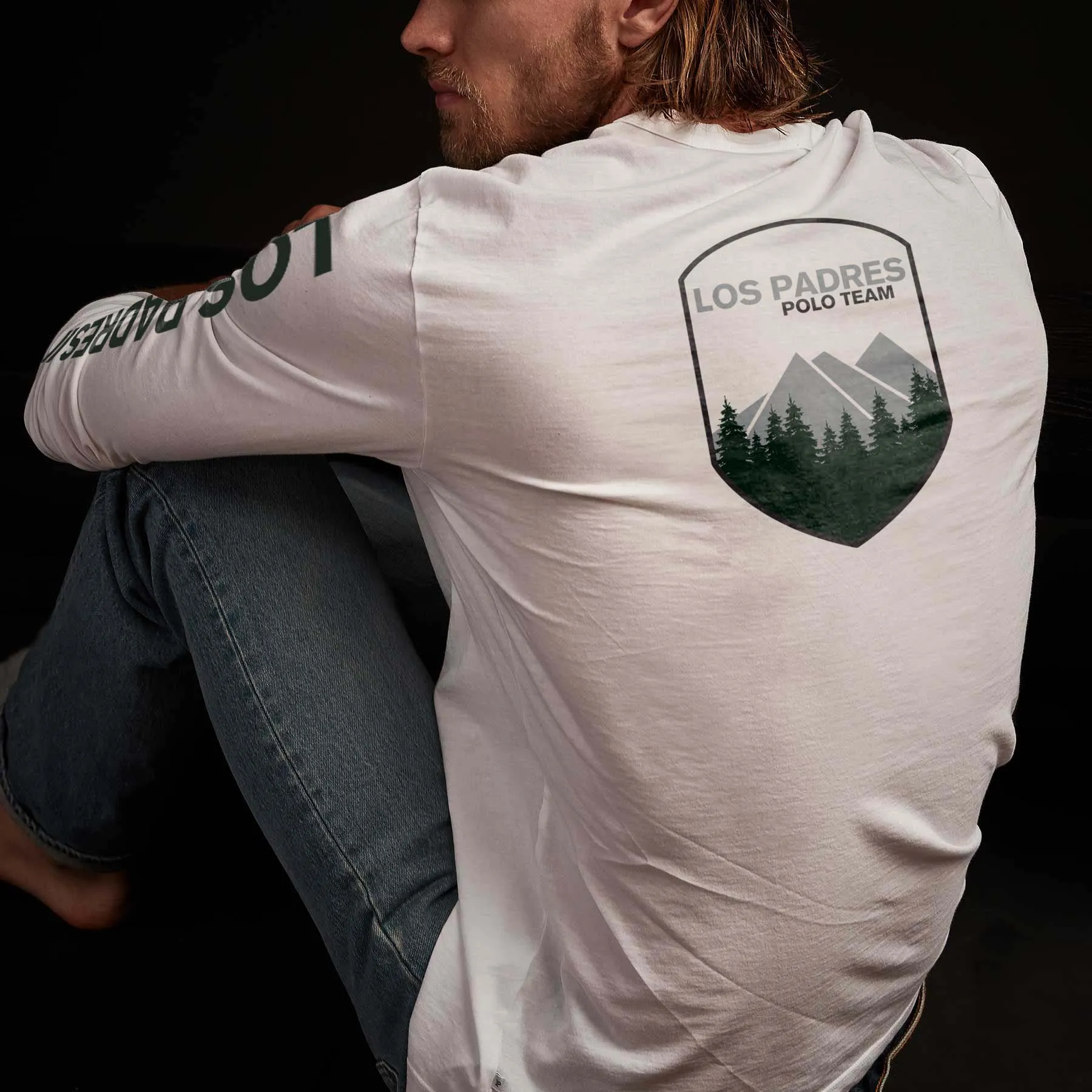 Long Sleeve Crew Neck Los Padres - White sold by James Perse