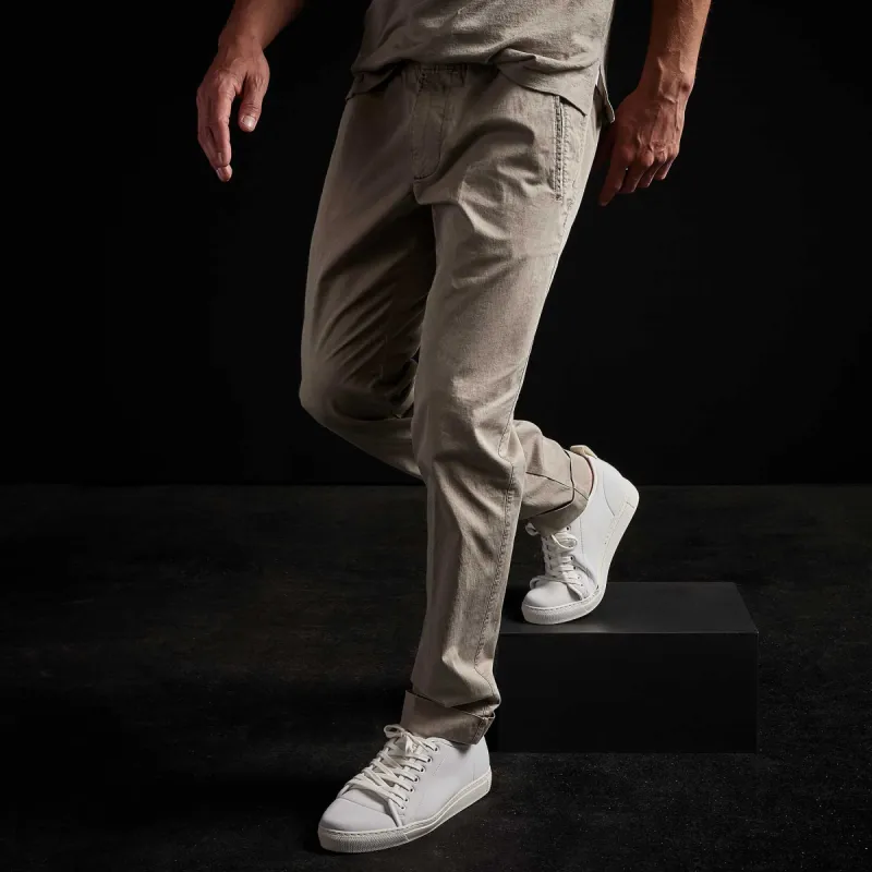 Cotton Linen Cuffed Trouser - Silt Pigment sold by James Perse