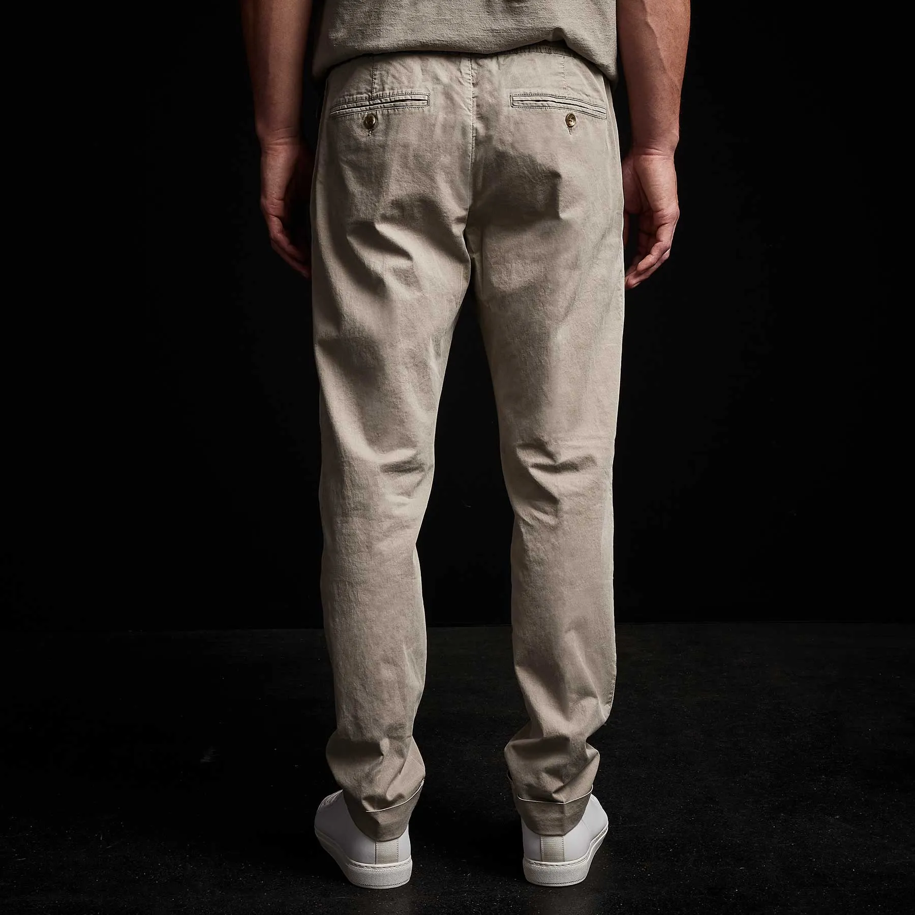Cotton Linen Cuffed Trouser - Silt Pigment sold by James Perse product image thumbnail 4