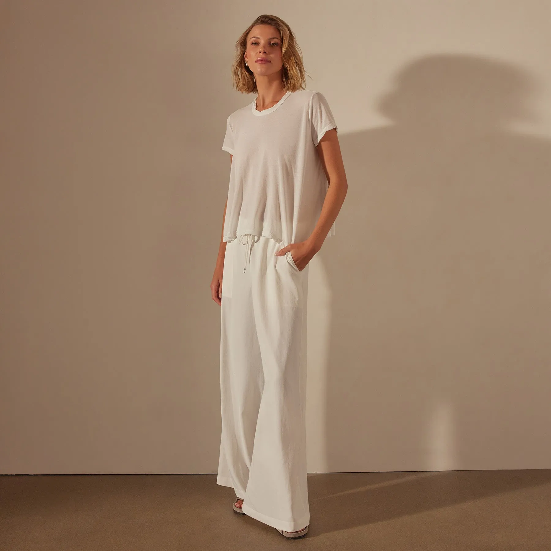 High Gauge A Line Tee - White sold by James Perse product image thumbnail 3