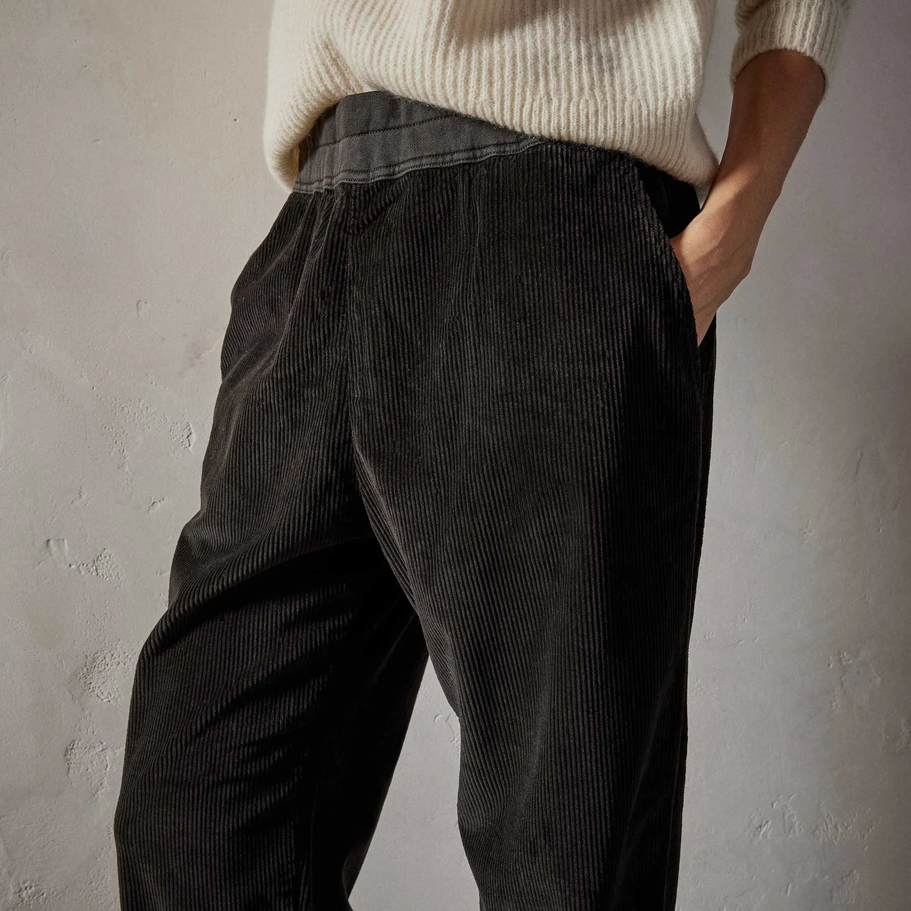 Relaxed Fit Corduroy Pant - Black sold by James Perse product image thumbnail 4