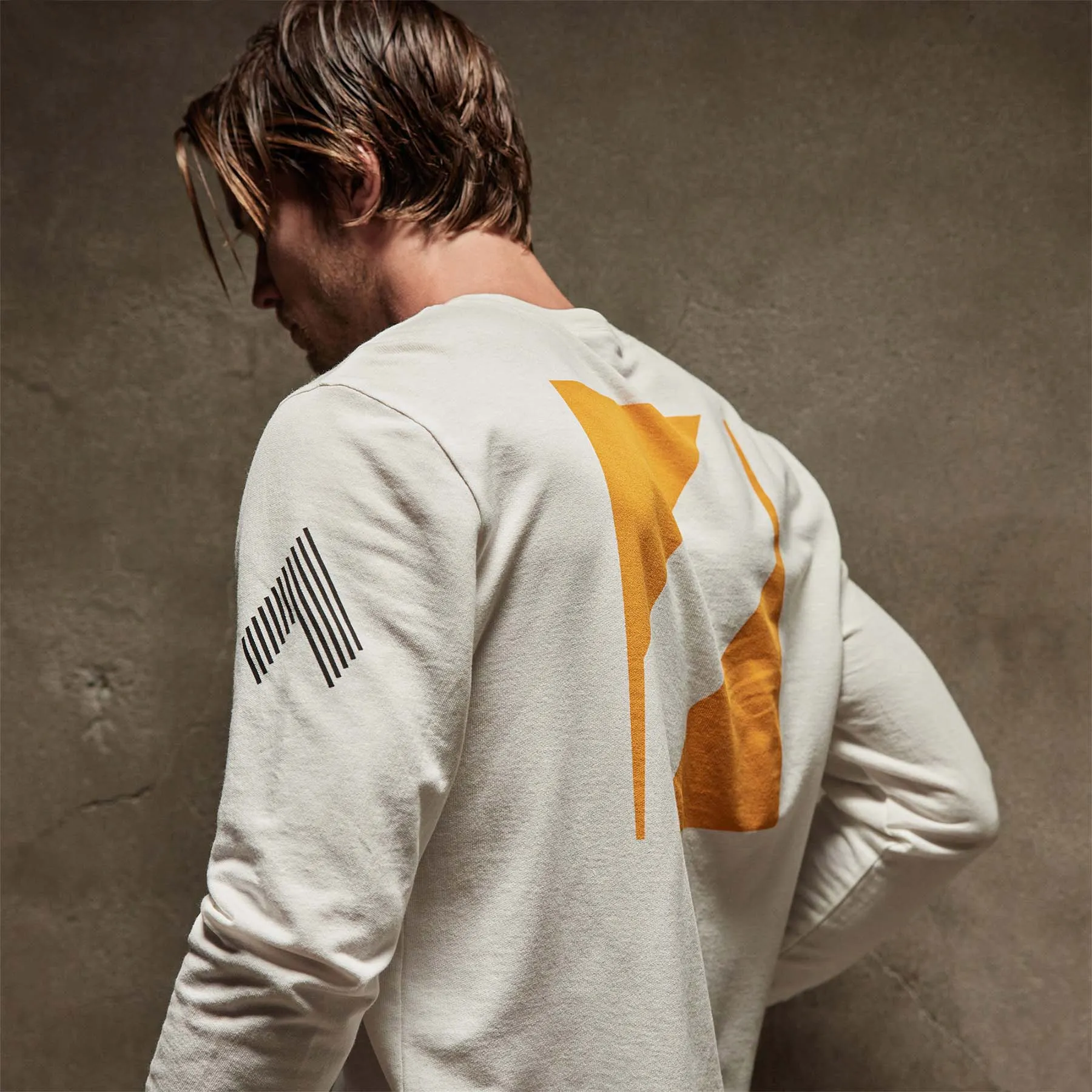 Long Sleeve Ski Patrol Graphic - White sold by James Perse product image thumbnail 5