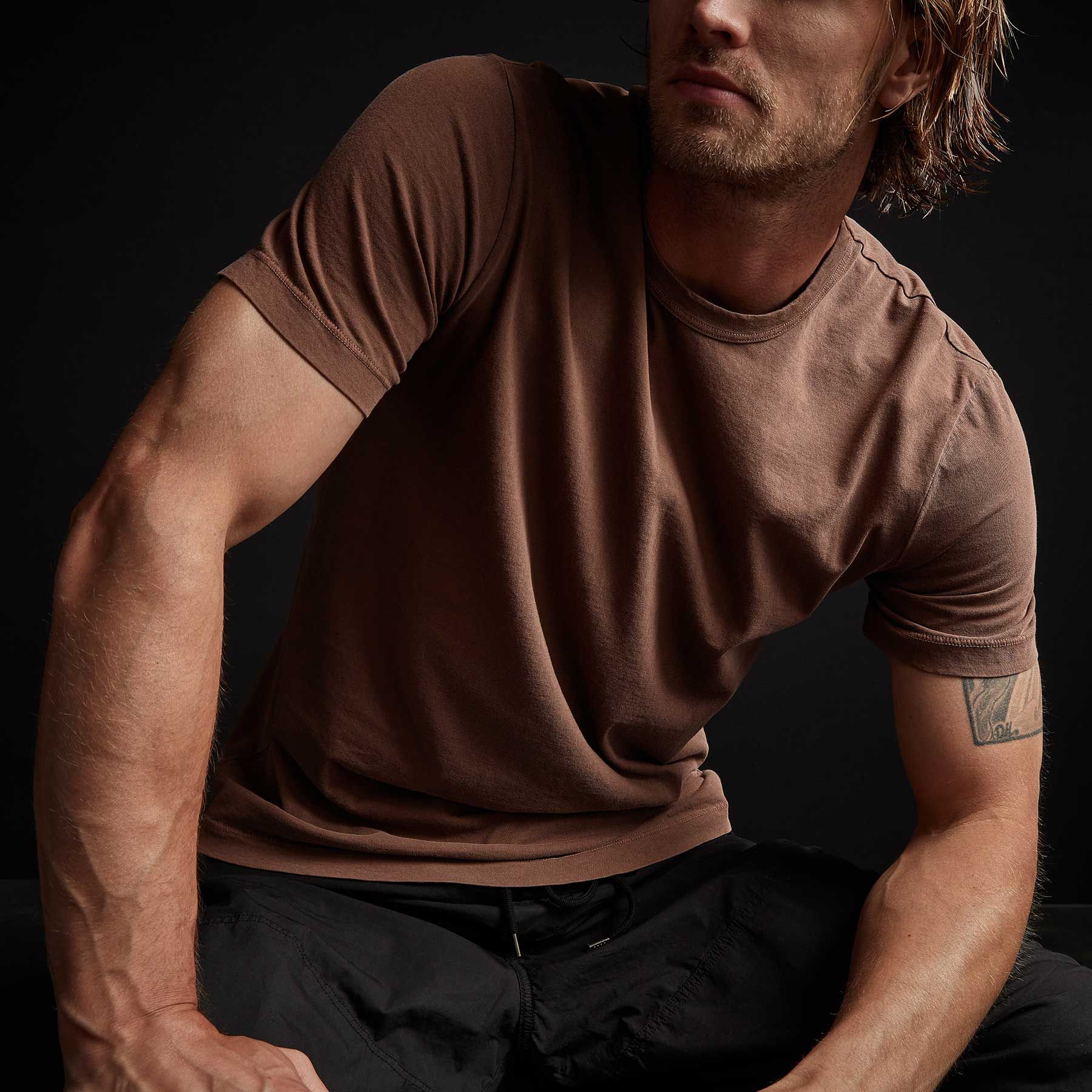 Short Sleeve Crew Neck - Malt Pigment sold by James Perse product image thumbnail 2