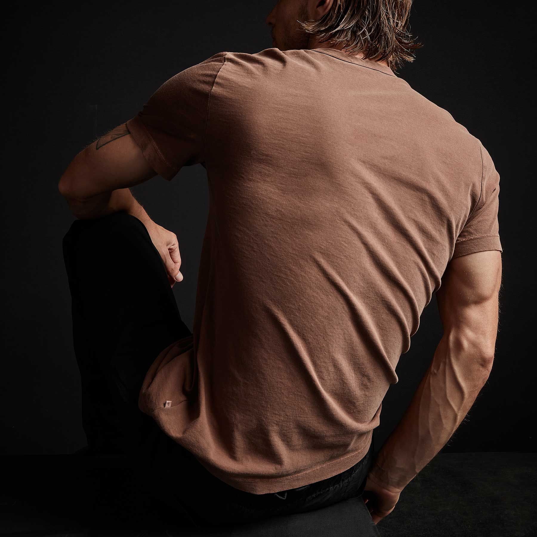 Short Sleeve Crew Neck - Malt Pigment sold by James Perse product image thumbnail 4