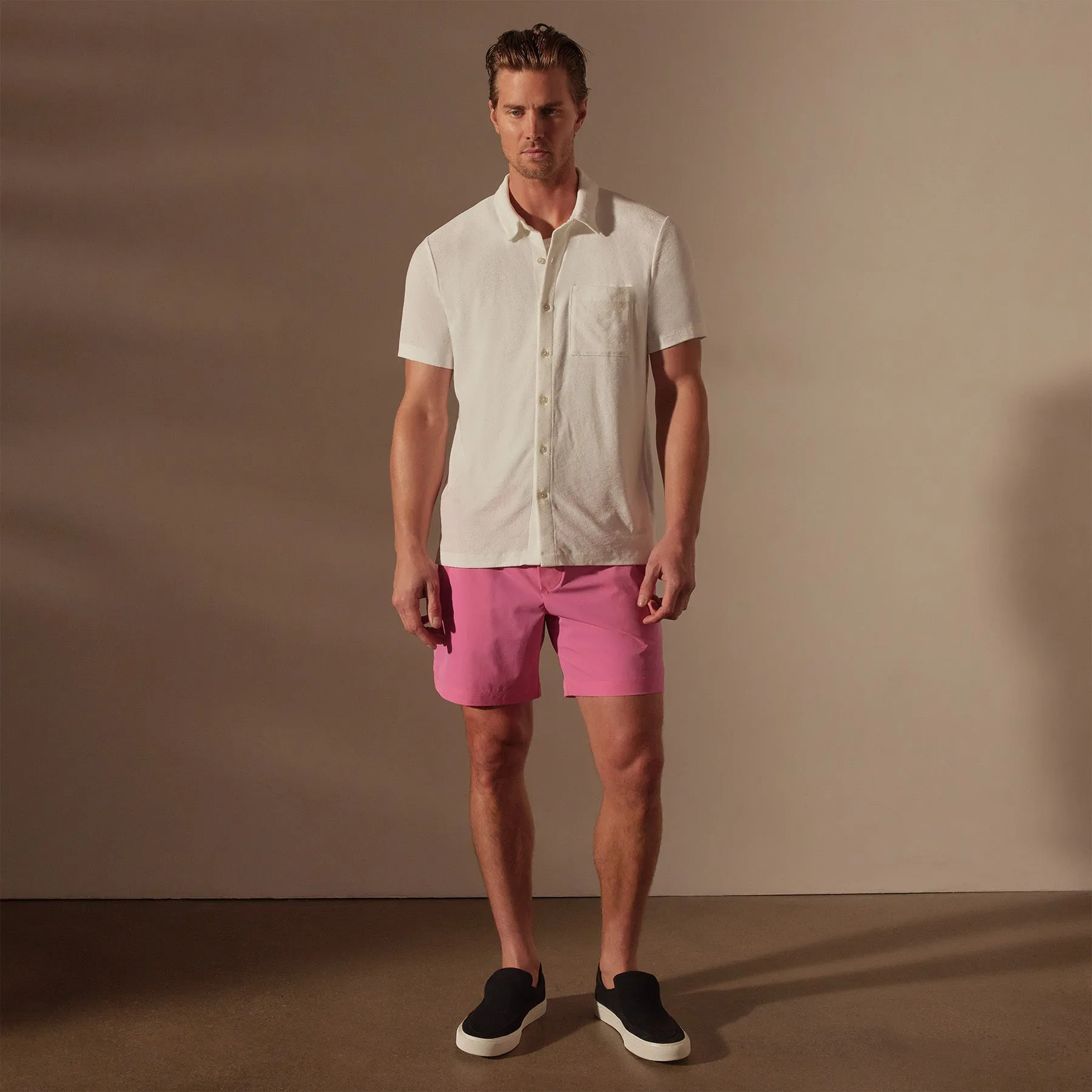Cotton Terry Short Sleeve - White sold by James Perse product image thumbnail 3