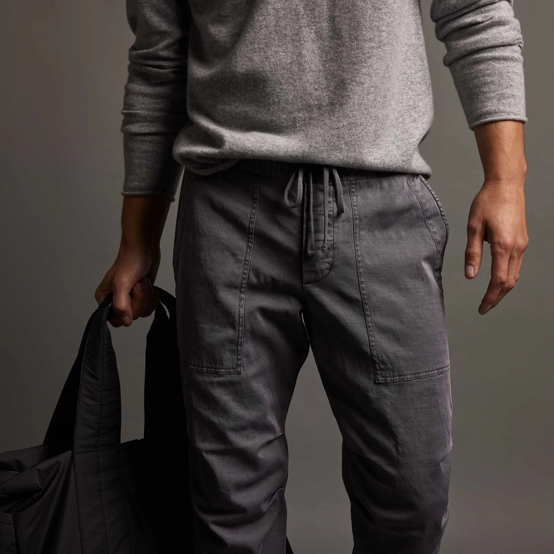 Army Cotton Slub Utility Pant - Flannel Pigment sold by James Perse product image thumbnail 3