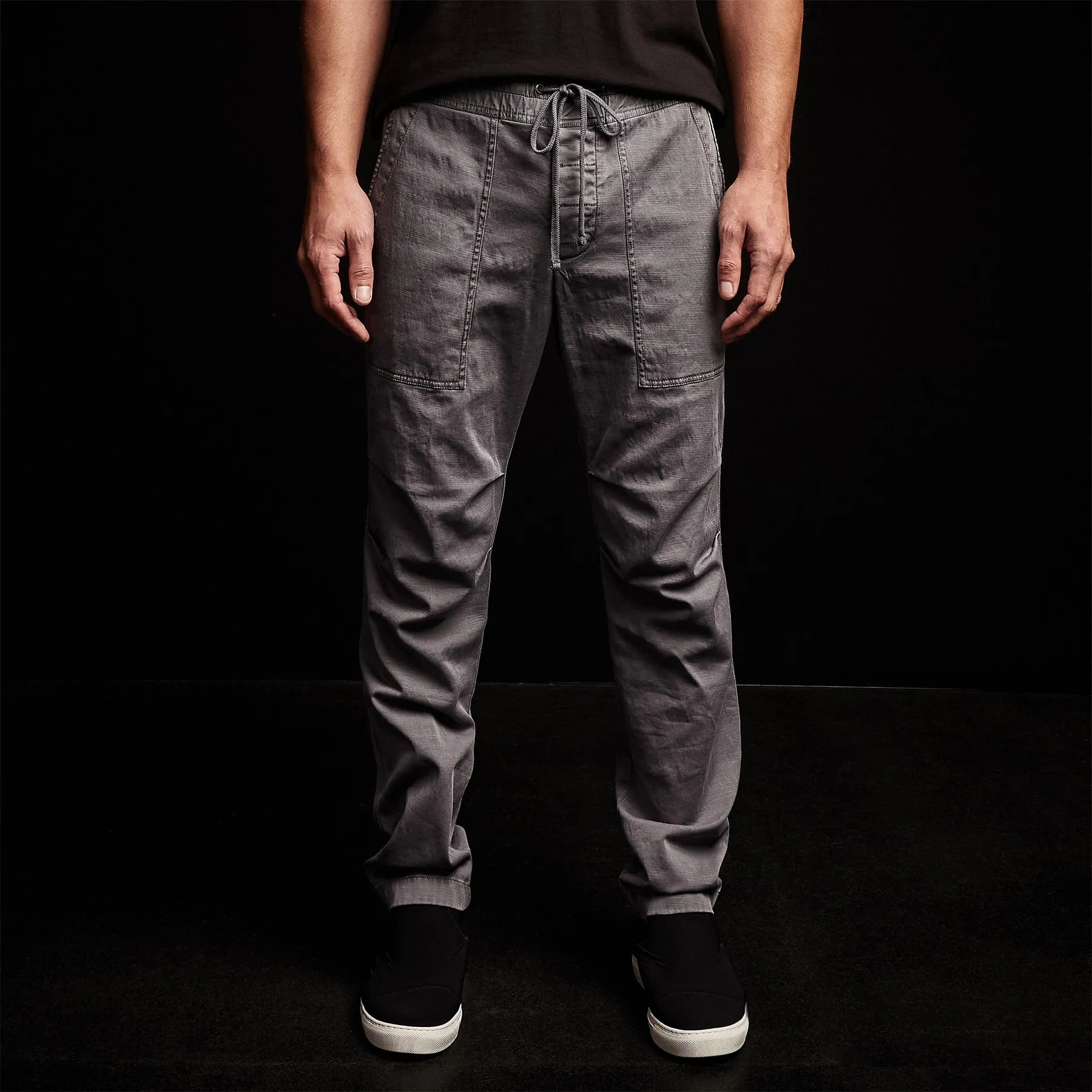 Army Cotton Slub Utility Pant - Flannel Pigment sold by James Perse product image thumbnail 4